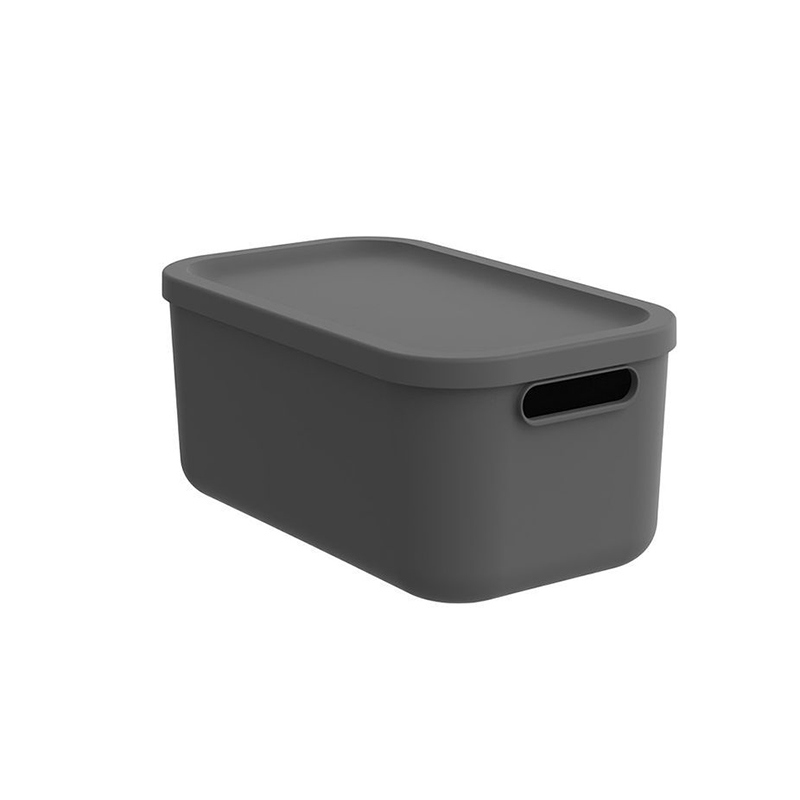 Изображение товара Ящик для хранения ROTHO Albula Light с крышкой 23x17x23 см 12 л. цвет антрацит