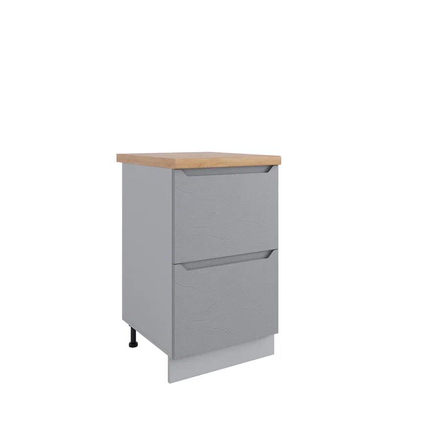 Изображение товара Кухонный шкаф Грейстоун 50x81.6x60 см из ЛДСП светло-серый