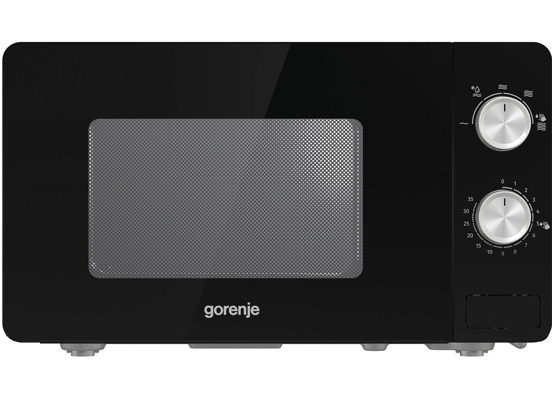 Изображение товара Отдельностоящая микроволновая печь Gorenje MO20E1B 45.1x25.7x34.3 см 20 л цвет черный