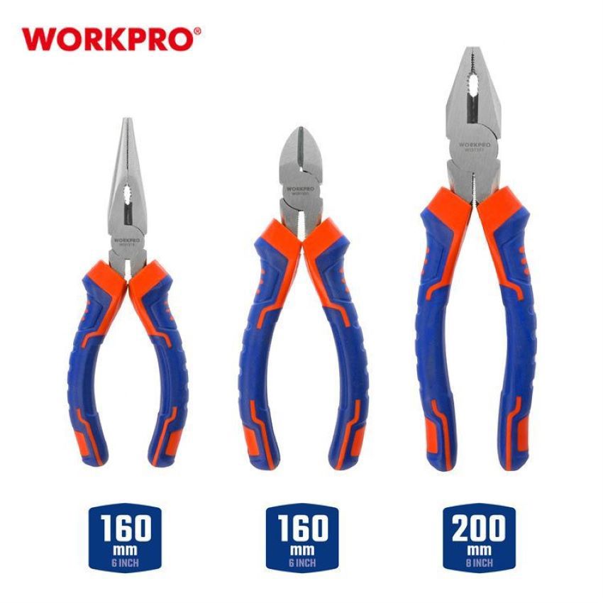 Изображение товара Набор инструментов Workpro WP201008, 3 предм.