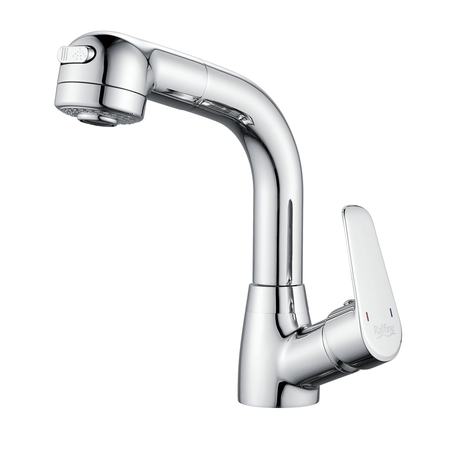 Изображение товара Смеситель для раковины Raffine F291 хром с выдвижным изливом и душем