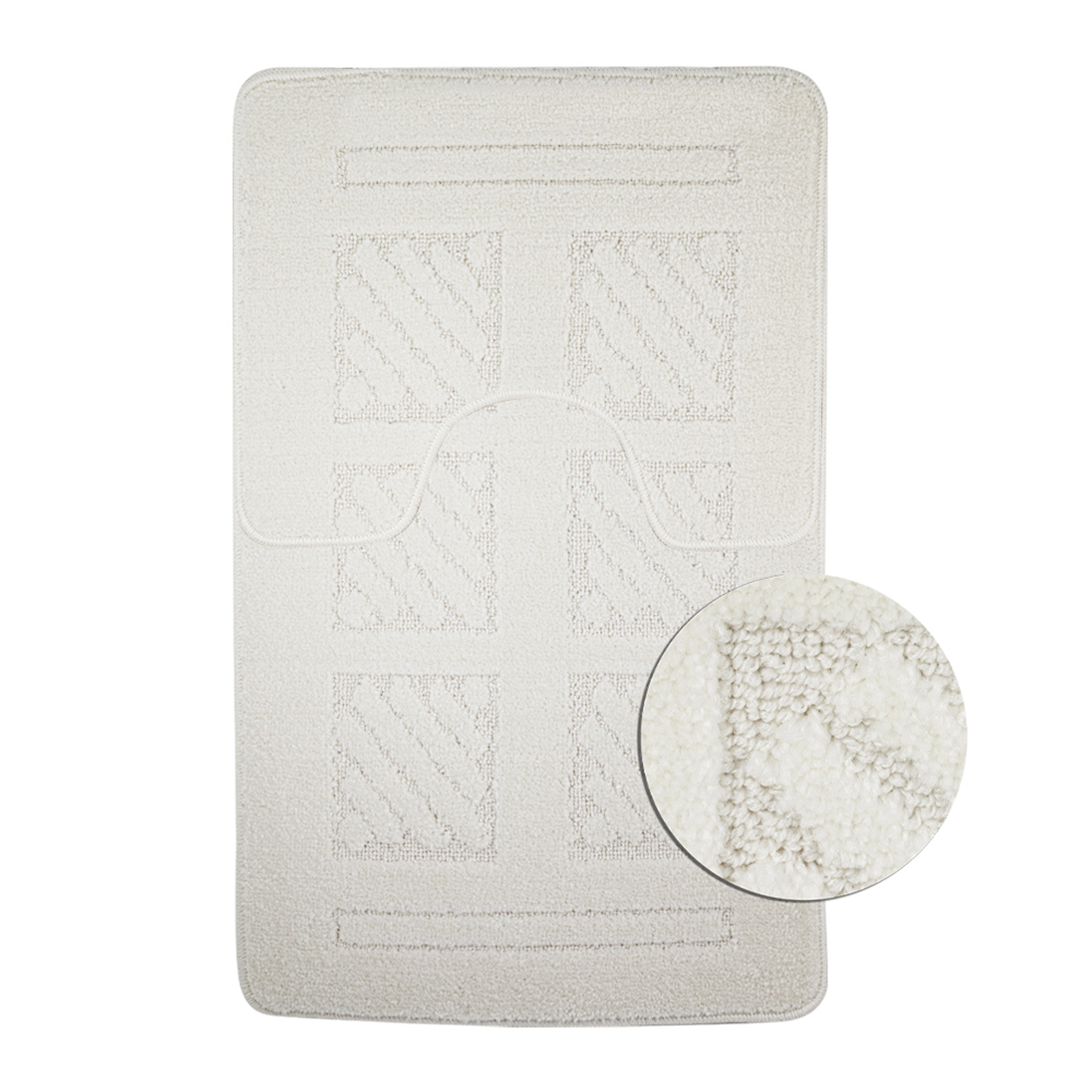 Изображение товара Коврик для ванной комнаты BANYOLIN двойной 90x55 см бежевый