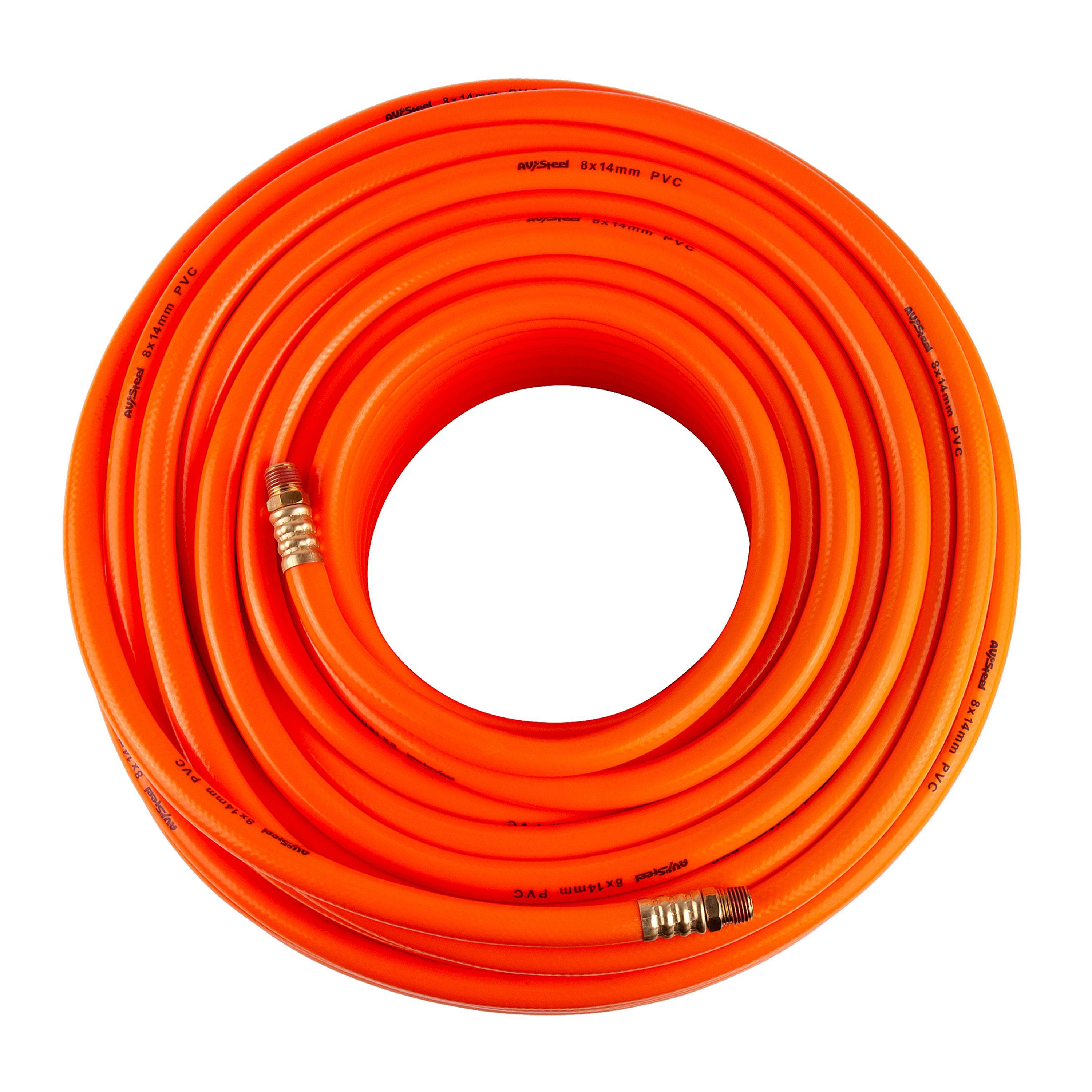 Изображение товара Шланг для компрессора армированный AV Steel AV-700380 50 м х 14 мм