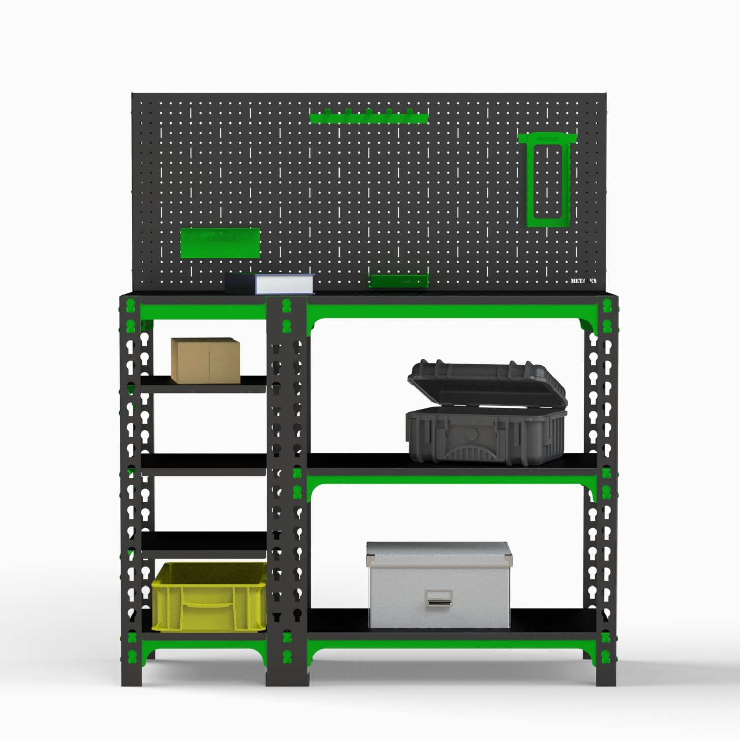 Изображение товара Стол-верстак Metalex SVBPPRIA951640 950x1600x400 мм, максимальная нагрузка 260 кг