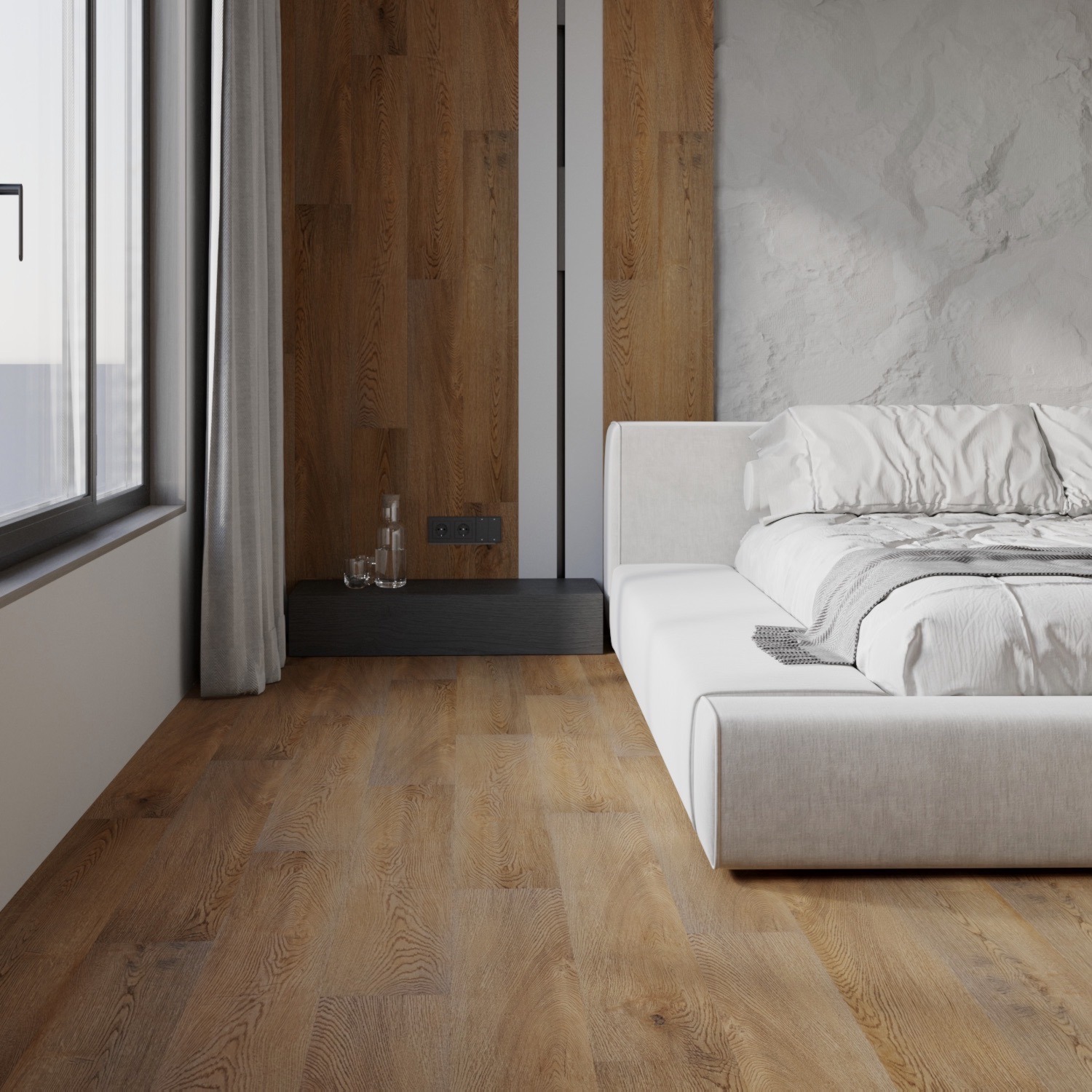 Изображение товара SPC плитка Novafloor Parkett Oak Nature 43 класс влагостойкий кварцевый ламинат