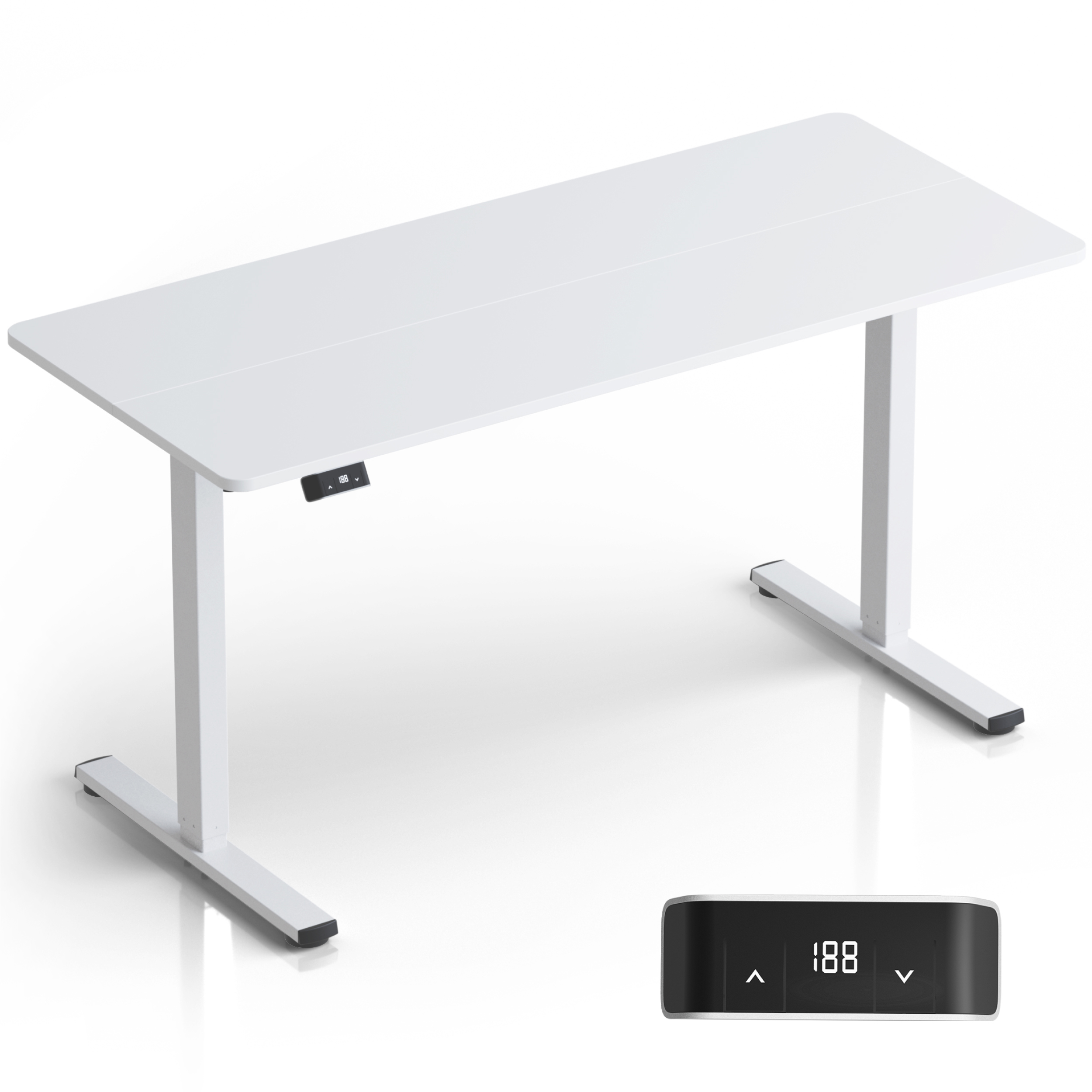 Изображение товара Стол для работы стоя ONKRON WDT221E регулируемый с мотором белый