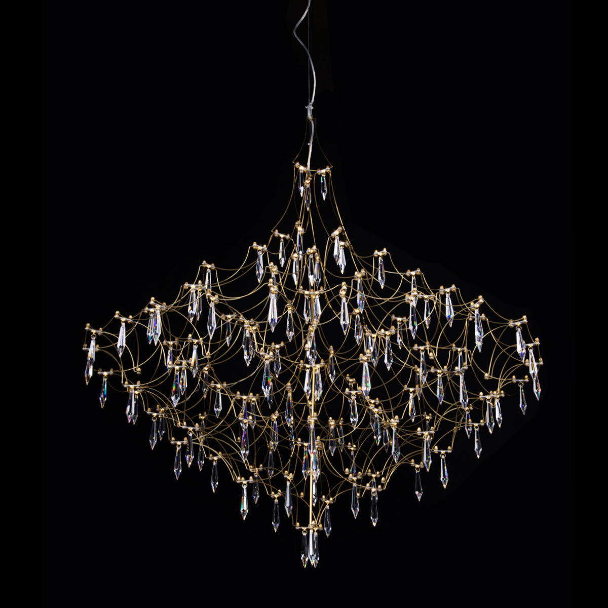 Изображение товара Светильник подвесной светодиодный Loft It Mira 10259-1000 gold asfour 17.33 м² теплый белый (желтый) свет цвет золото