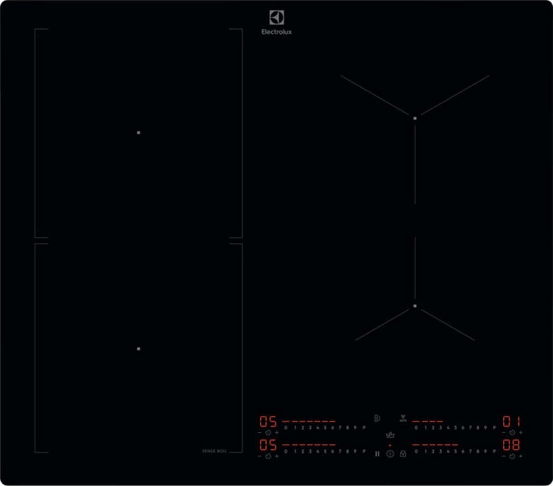 Изображение товара Индукционная варочная панель Electrolux KIS62453I 58 см 4 конфорки черный