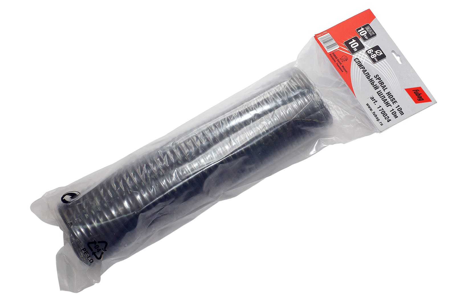 Изображение товара Шланг для компрессора Fubag 10 м 8 мм нейлон Rapid 10 бар