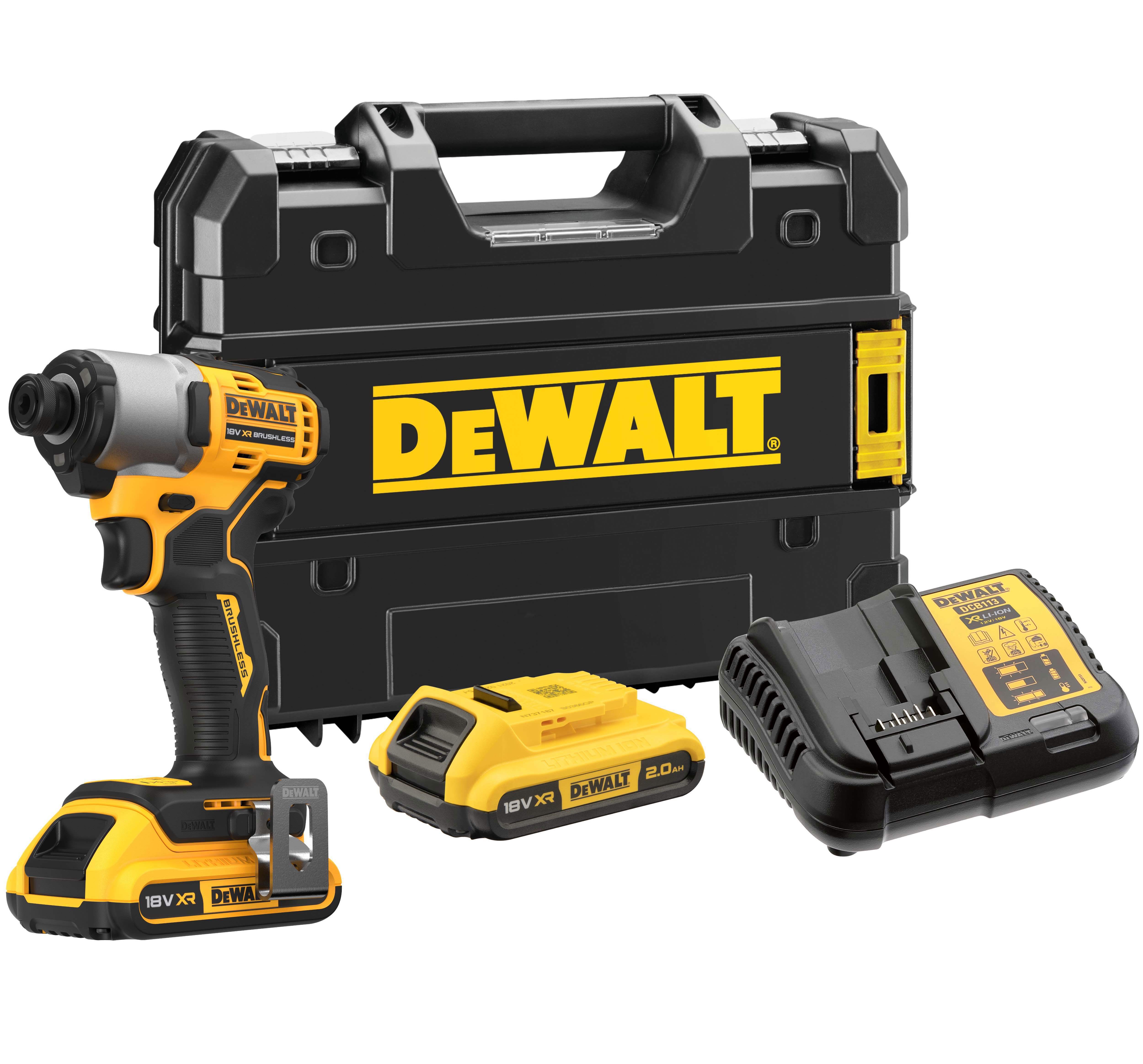 Изображение товара Шуруповерт аккумуляторный бесщеточный ударный Dewalt DCF840D2T, 18 В Li-Ion 2x2 Ач