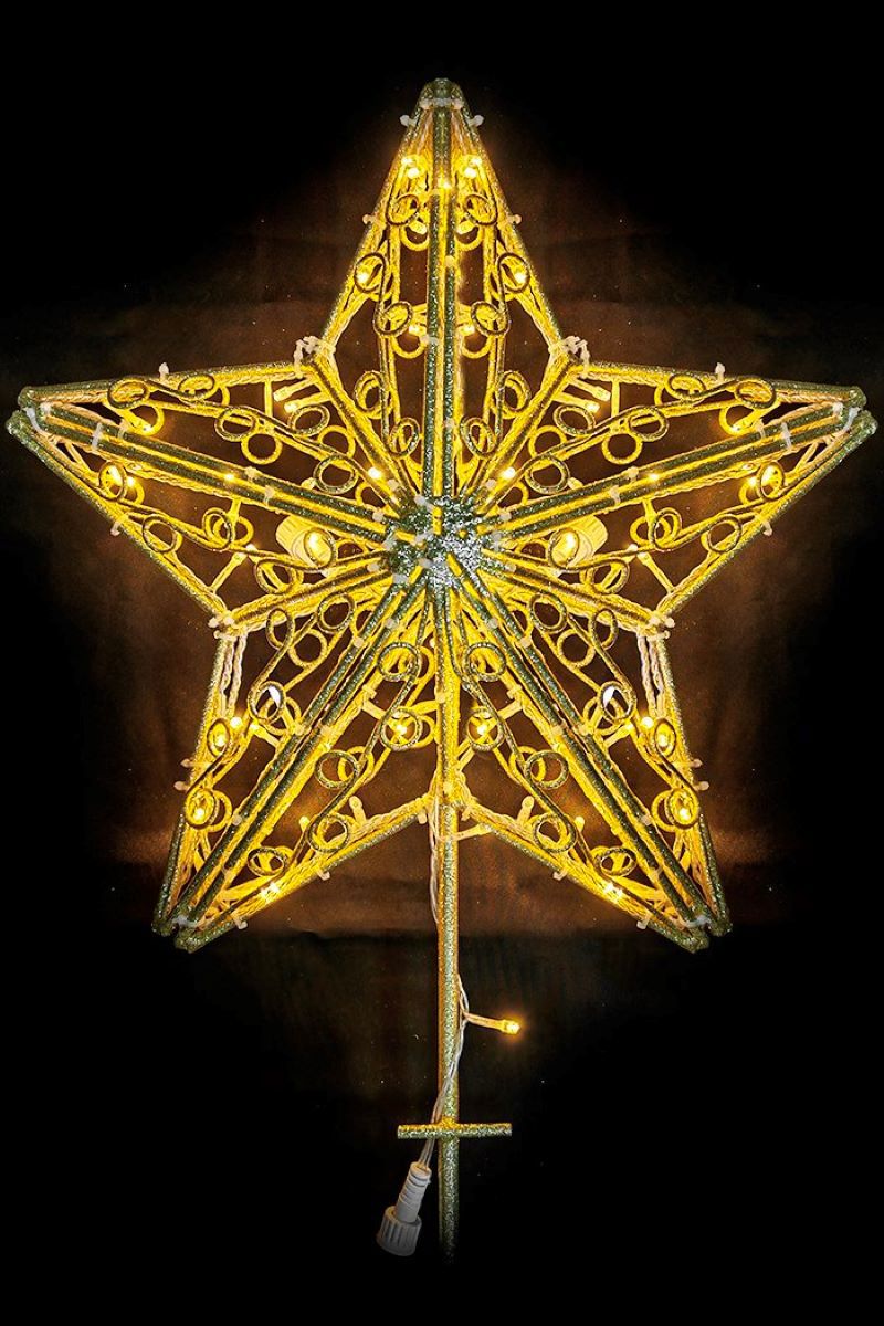 Изображение товара Наконечник Crystal trees МЗСВА-70-TB h 70 см желтый/золотой