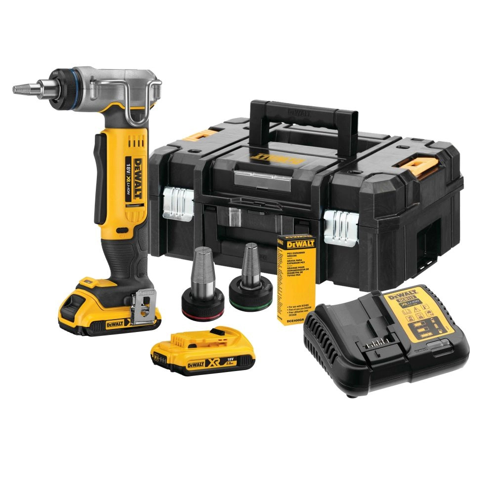 Изображение товара Аккумуляторный расширитель труб PEX Dewalt DCE400D2 с 2 АКБ 2 А/ч