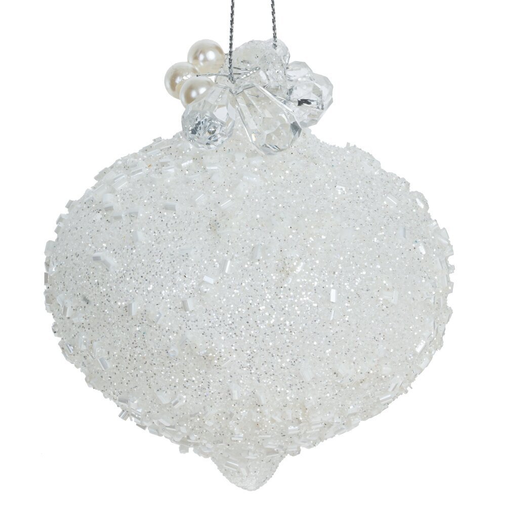 Изображение товара Елочная игрушка 779097 10 см x 9 см белый