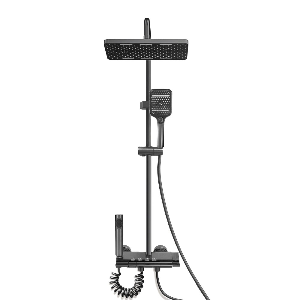 Изображение товара Душевая стойка Ceruttispa 11059 4 режимная цвет хром