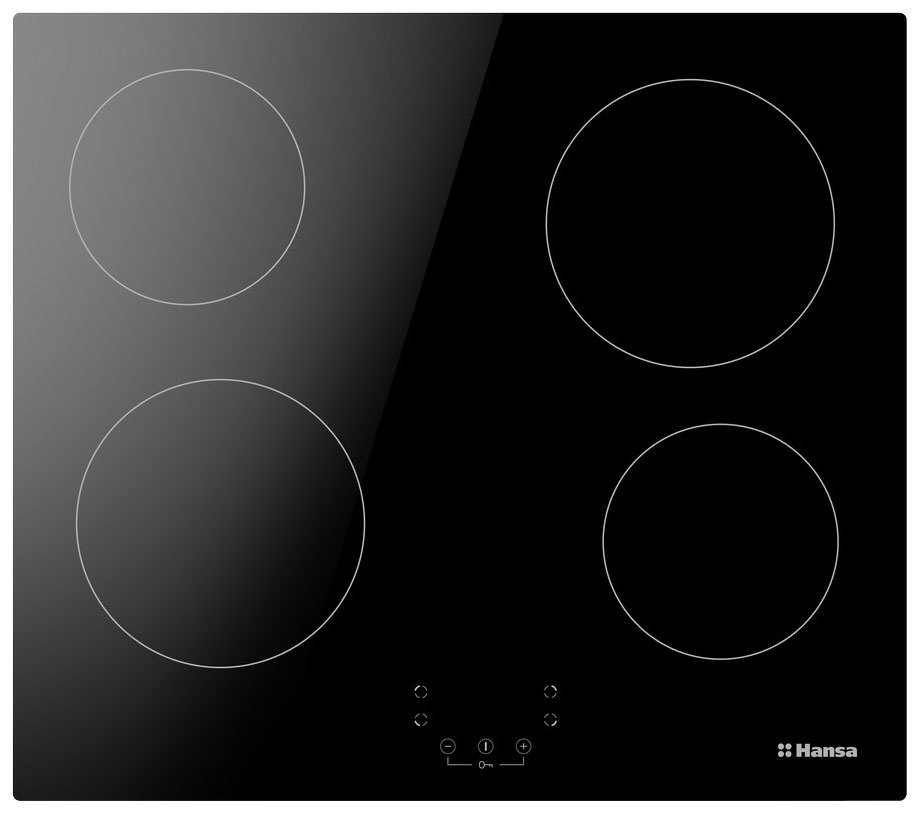 Изображение товара Электрическая варочная панель Hansa 417645 BHC63313 4 конфорки стеклокерамика черная