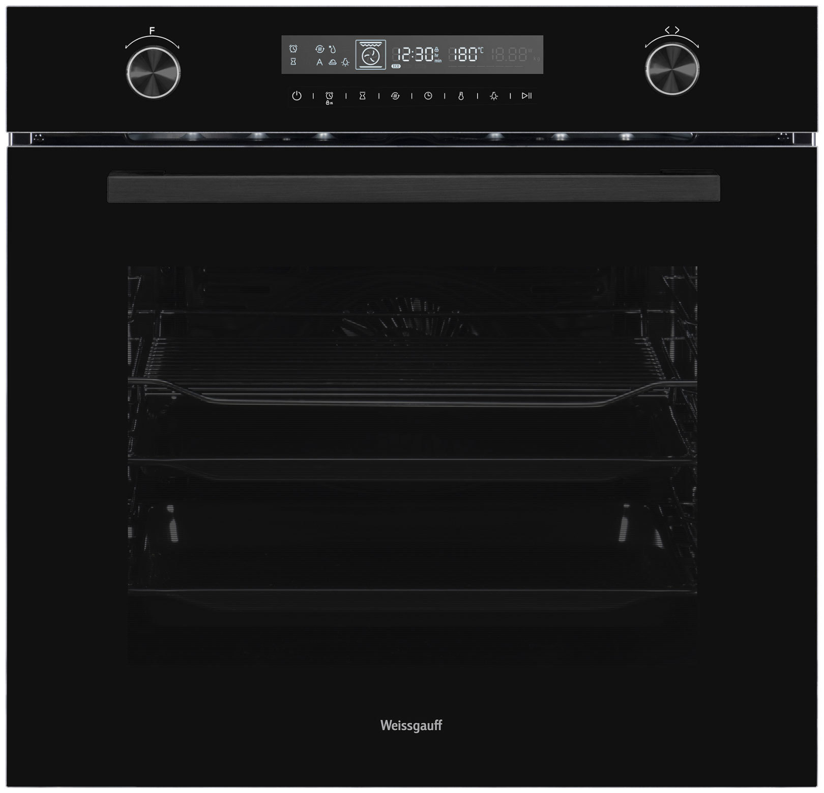 Изображение товара Встраиваемый духовой шкаф Weissgauff Eom 751 Pdb Black Edition черный 72л