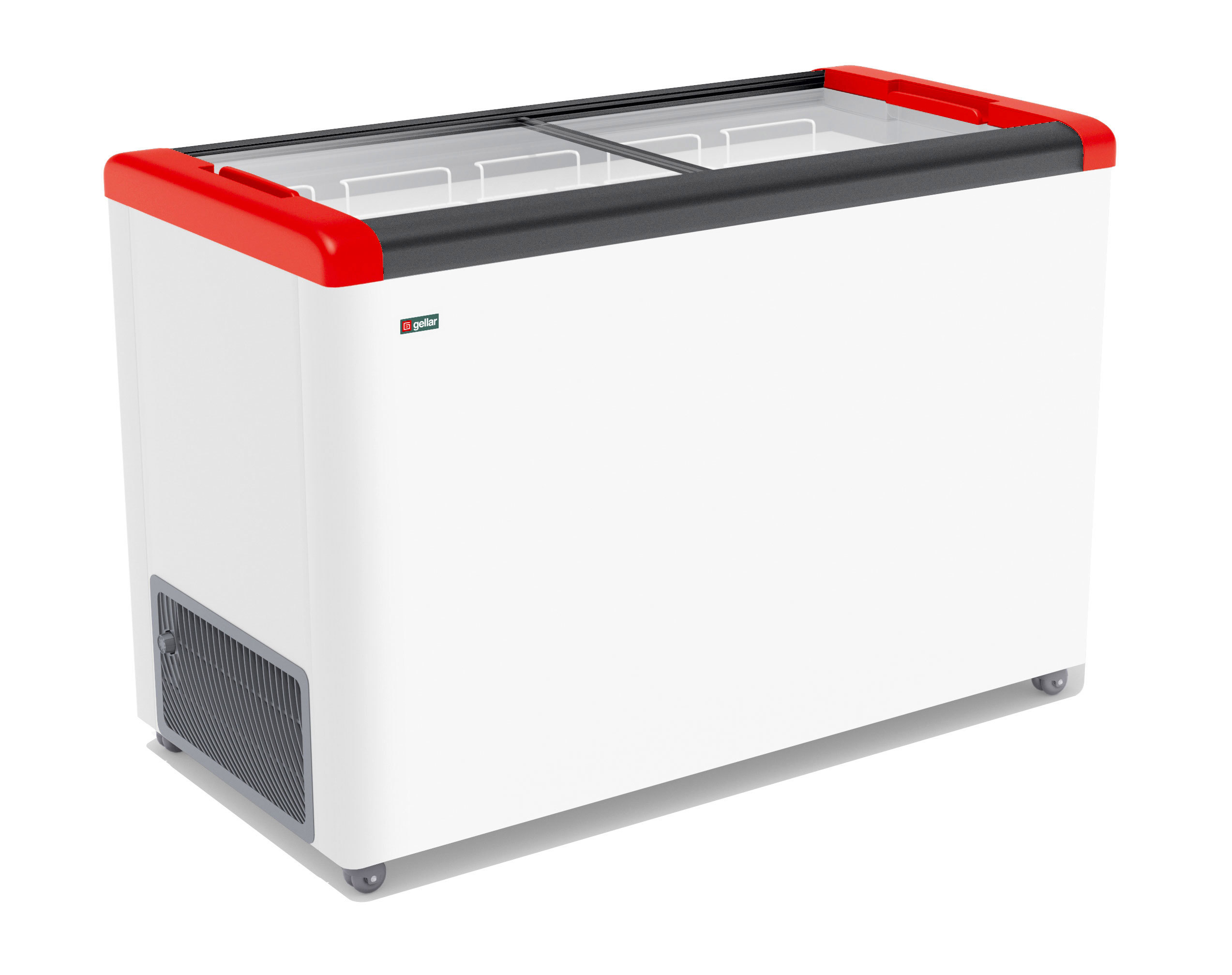 Изображение товара Морозильный ларь Gellar FG 400 C бело-красный, 380л, Россия