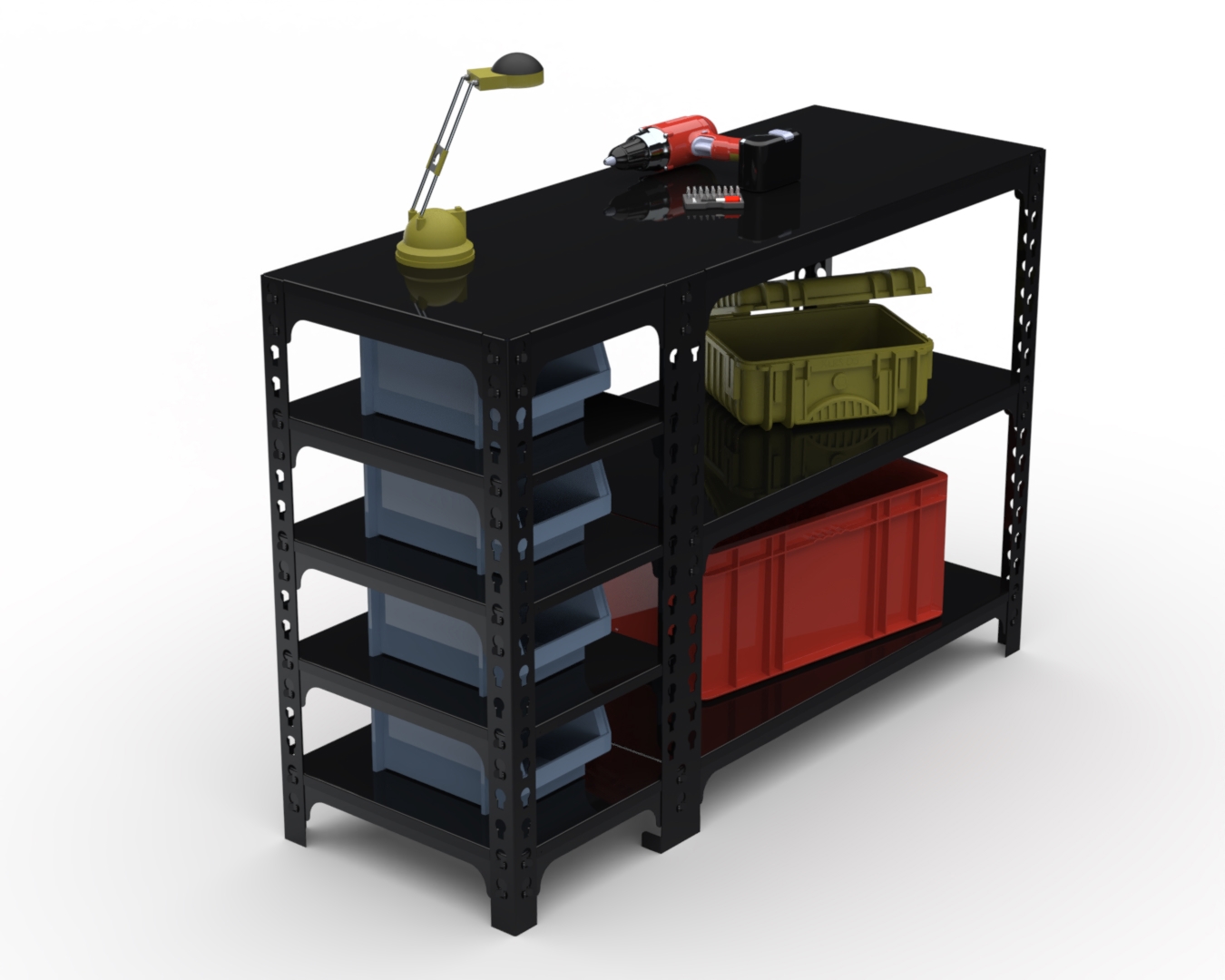 Изображение товара Стол-верстак Metalex 117113 950x1400x400 мм, максимальная нагрузка до 260 кг