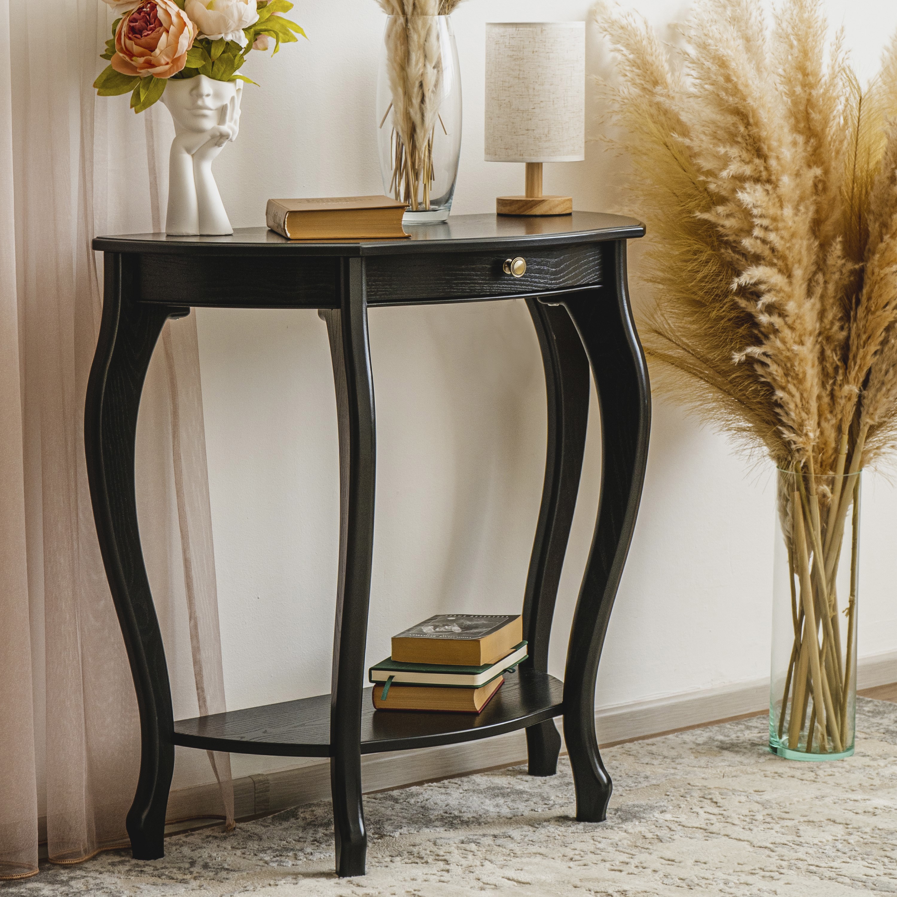 Изображение товара Консоль Glider 81.5x76x37 см дерево цвет черный