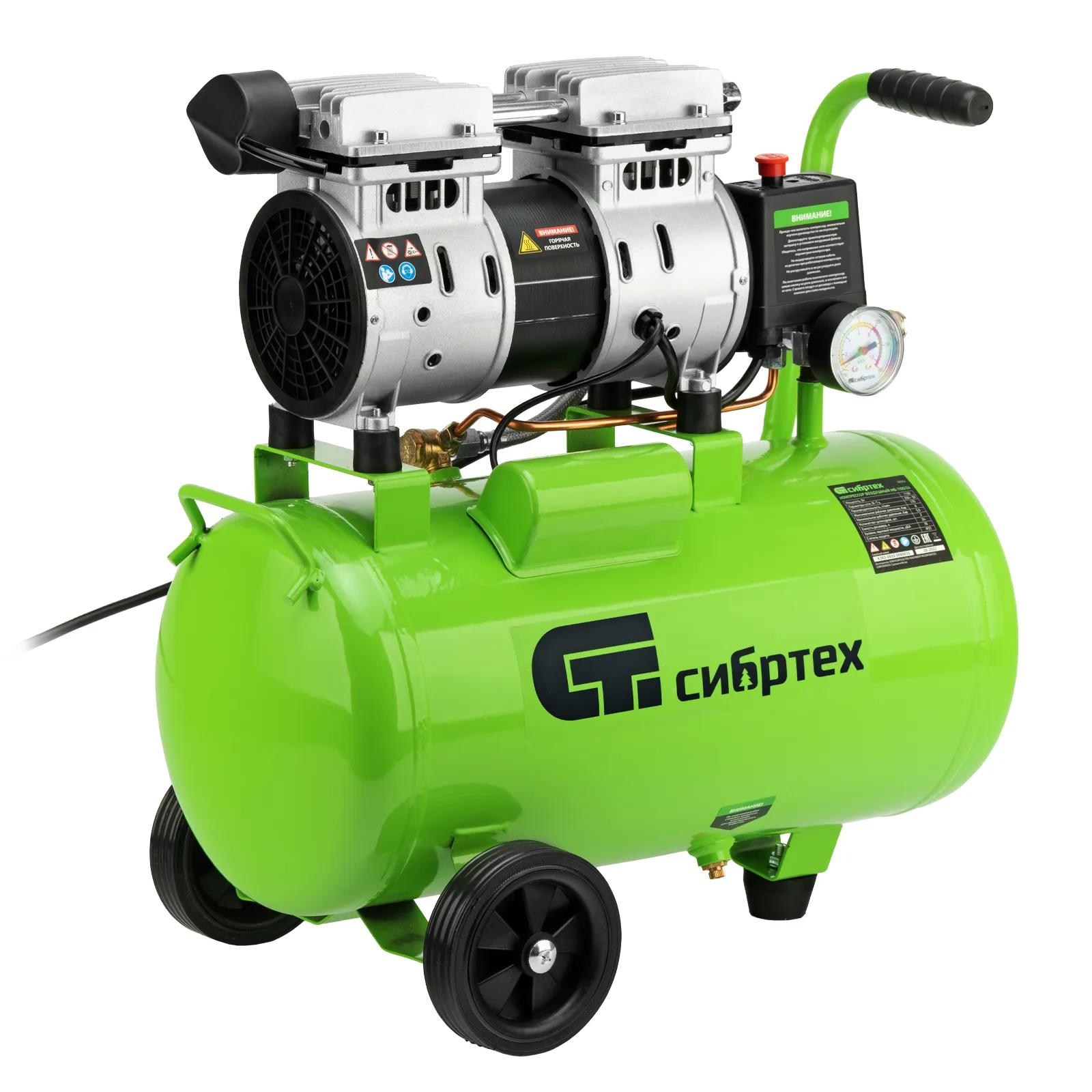 Изображение товара Компрессор поршневой Сибртех Мб 1100/24, 24 л, 170 л/мин