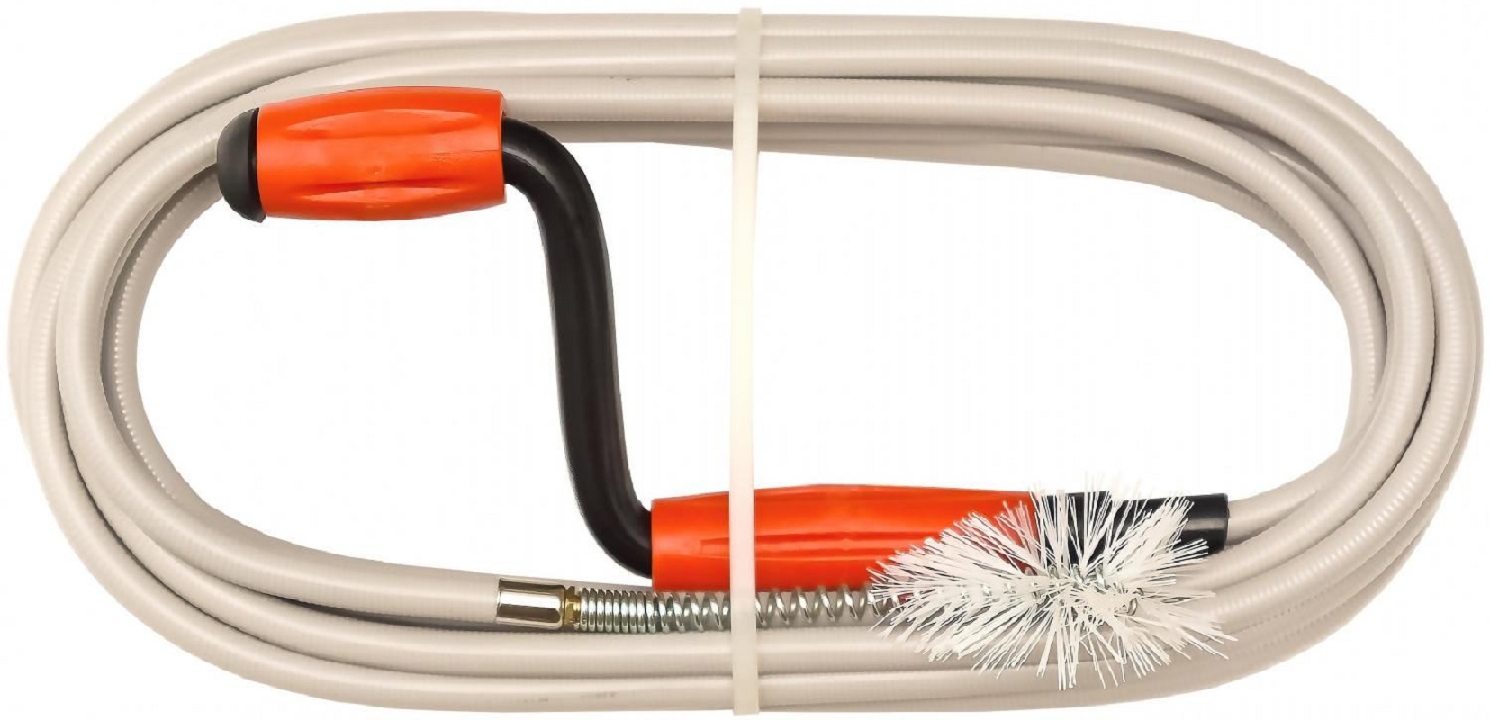 Изображение товара Трос сантехнический в виниловой оплетке СТМ CIDCVC50 5 м с ершиком и ручкой