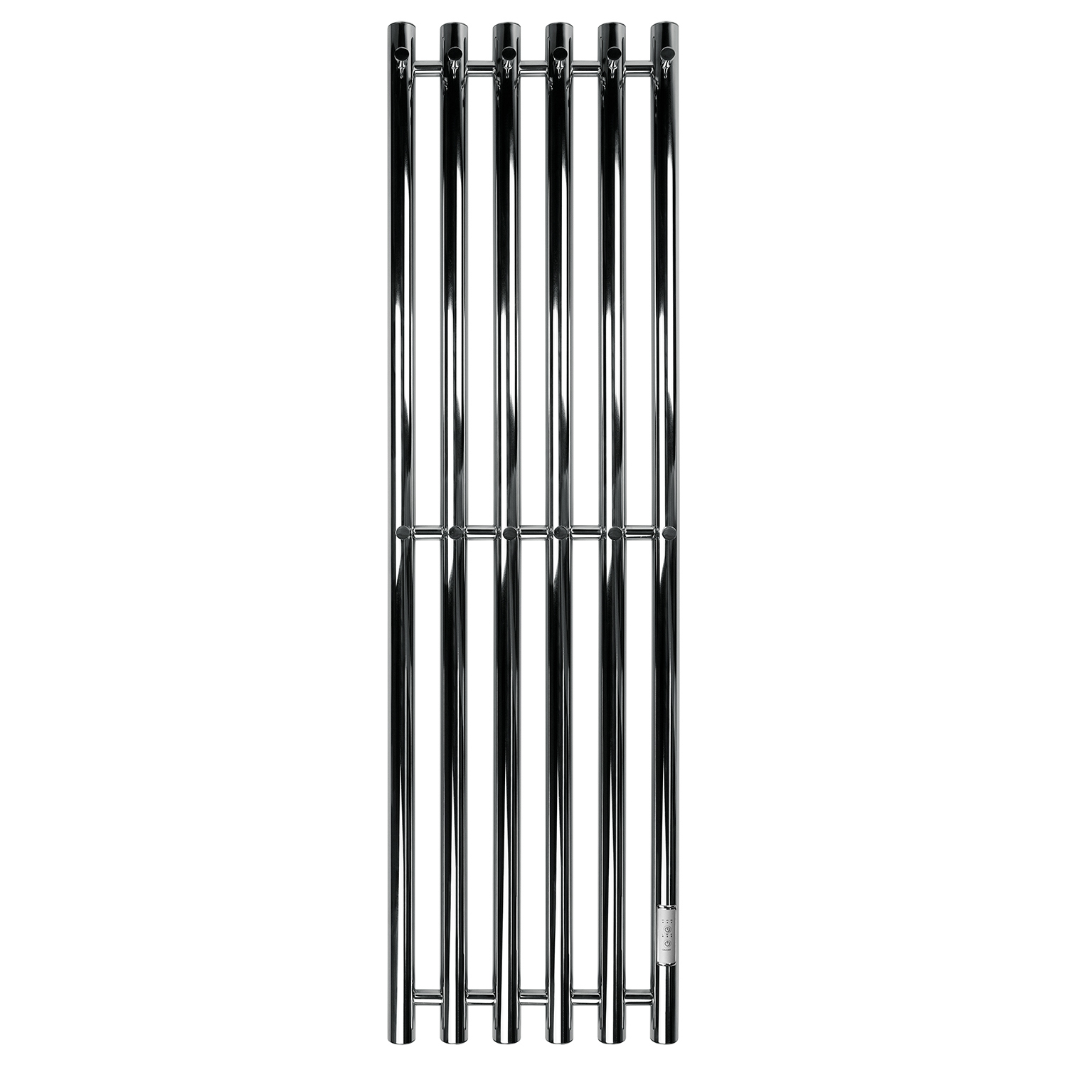 Изображение товара Полотенцесушитель электрический Primoclima Sol R E Inox 330x1200 мм 159 Вт с терморегулятором I-образный цвет полированная нержавеющая сталь
