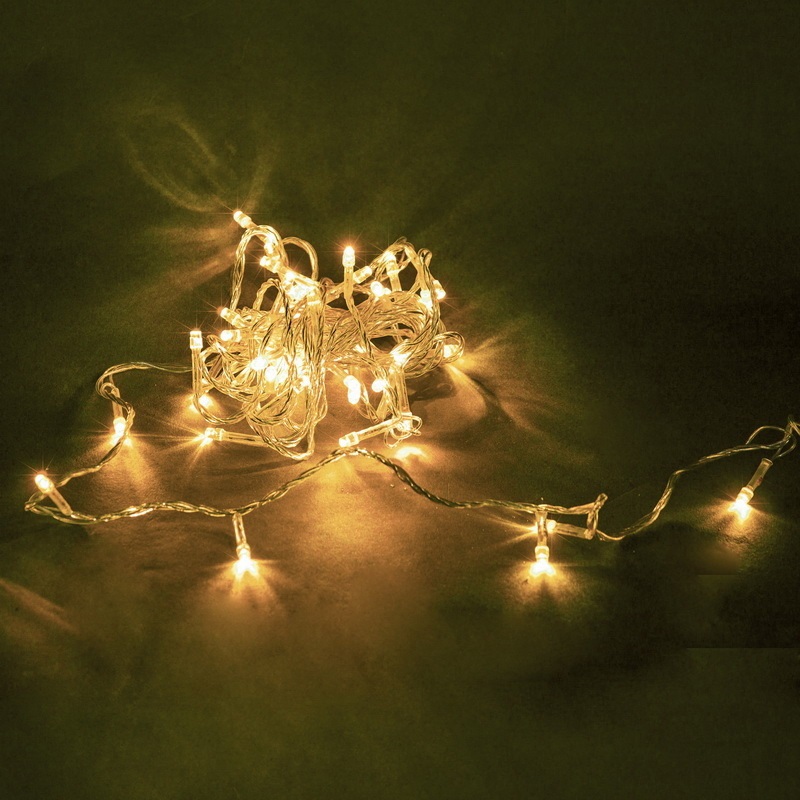 Изображение товара Электрогирлянда комнатная Sneha a-019 LED WW 5 м 50 ламп теплый белый