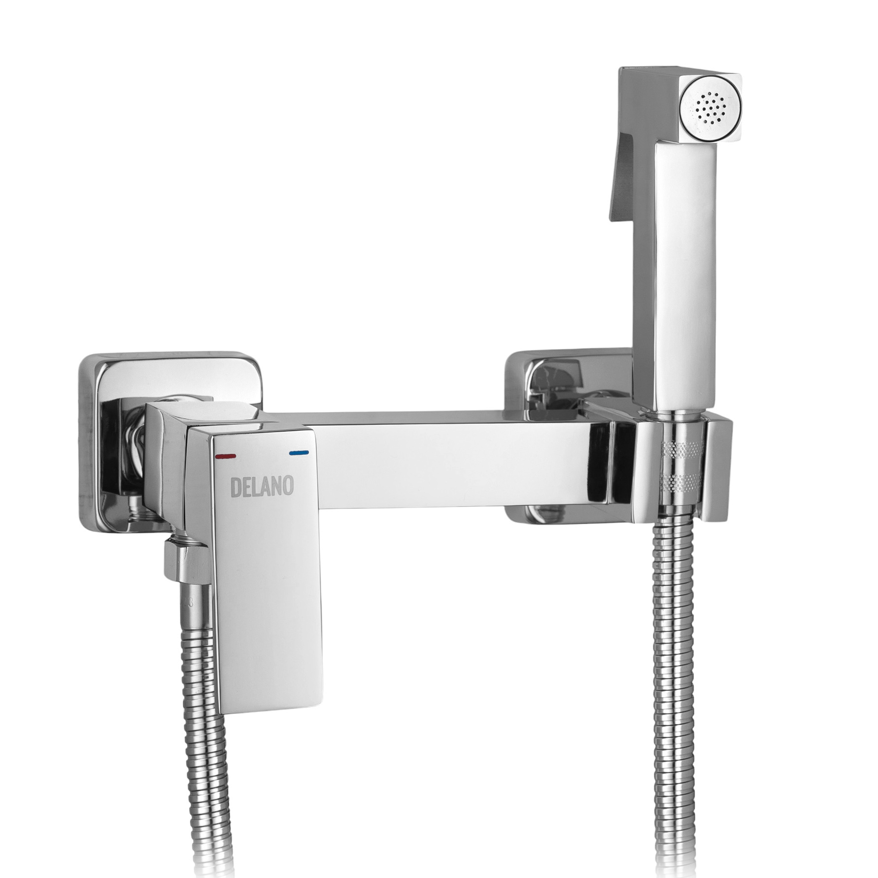Изображение товара Набор для подключения гигиенического душа Delano MD-67108 со шлангом цвет хром
