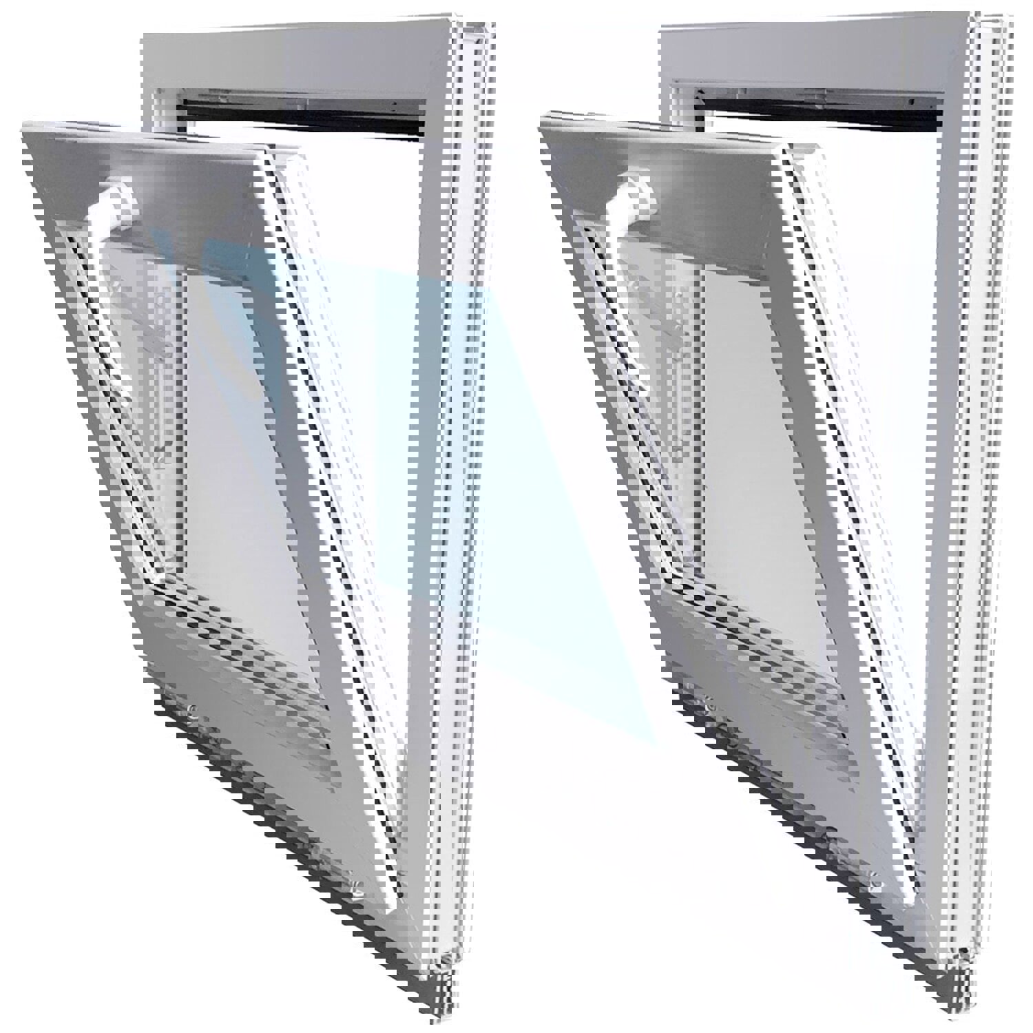 Изображение товара Пластиковое окно ПВХ Пластикoff фрамуга ПВХ 900x1600мм (ВxШ) однокамерный стеклопакет