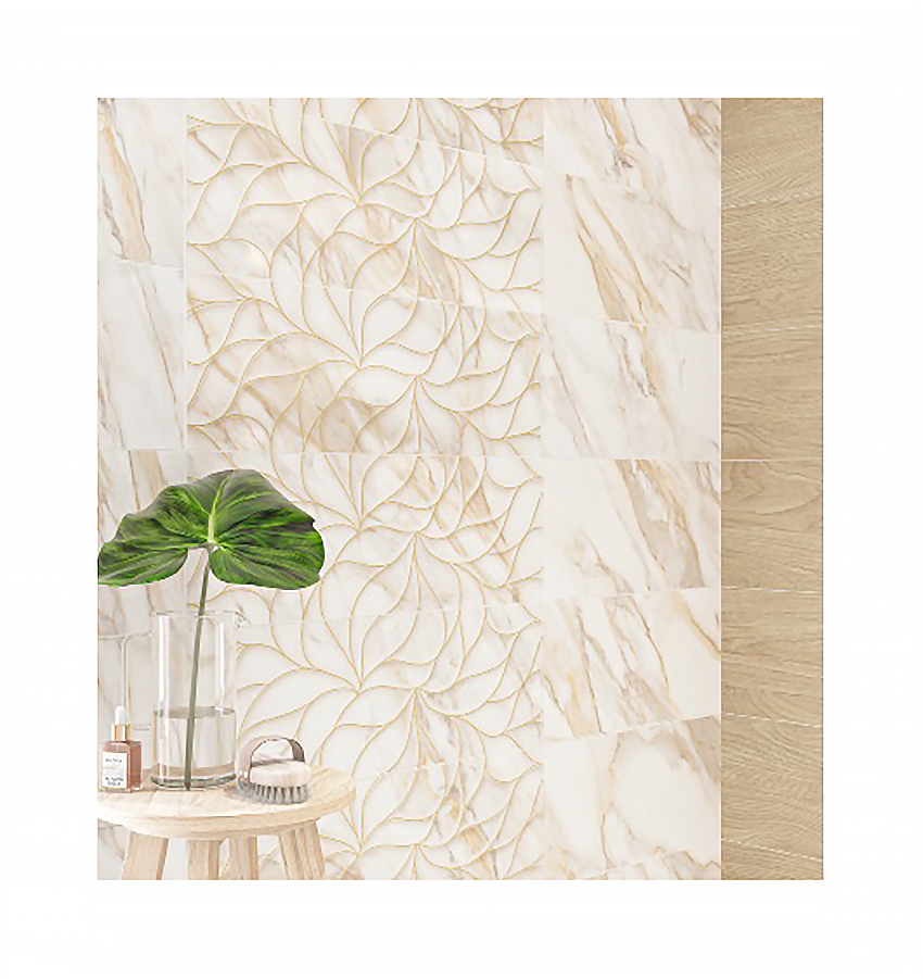 Изображение товара Плитка настенная Eletto ceramica Calacatta Oro 24.2x70 см бежевый