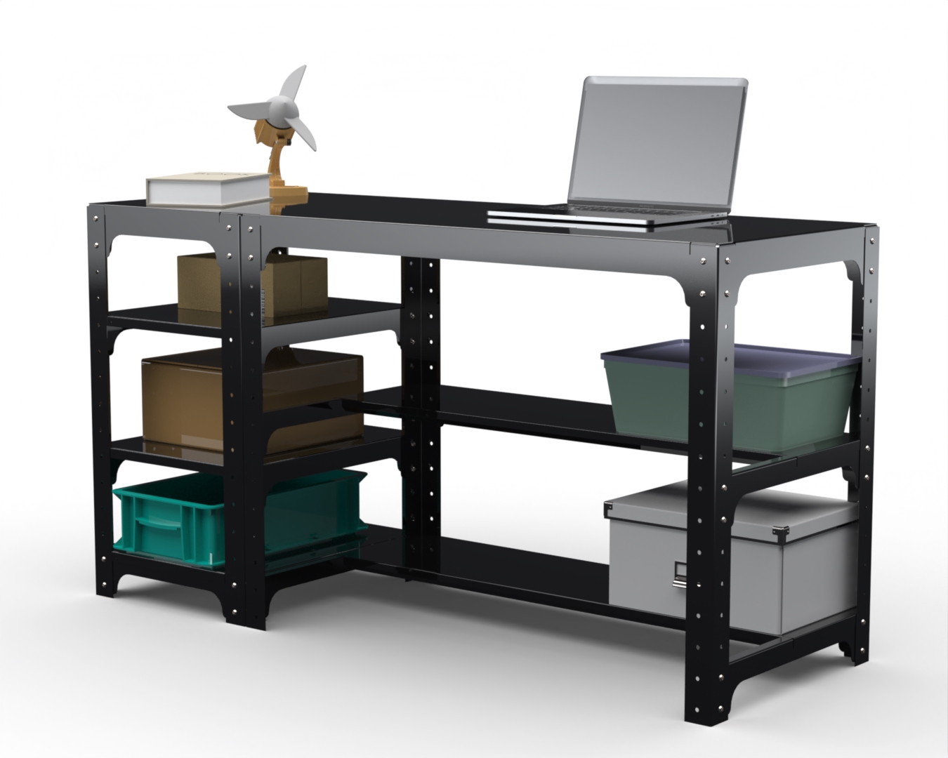 Изображение товара Металлический верстак Metalex 201560 с нагрузкой 260 кг черный