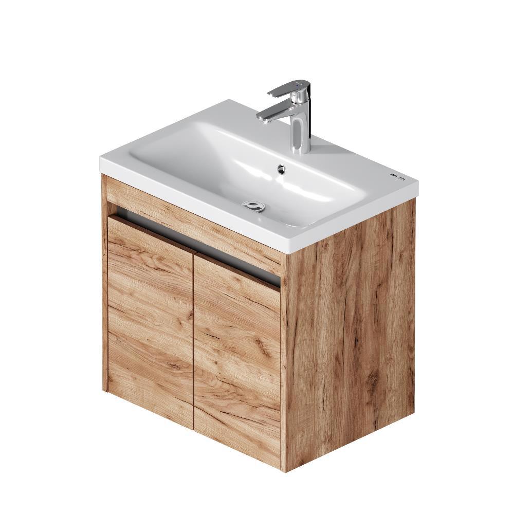 Изображение товара Тумба под раковину Am.Pm M9PFHX0602OF Pulse подвесная 60 см цвет дерево текстурированное