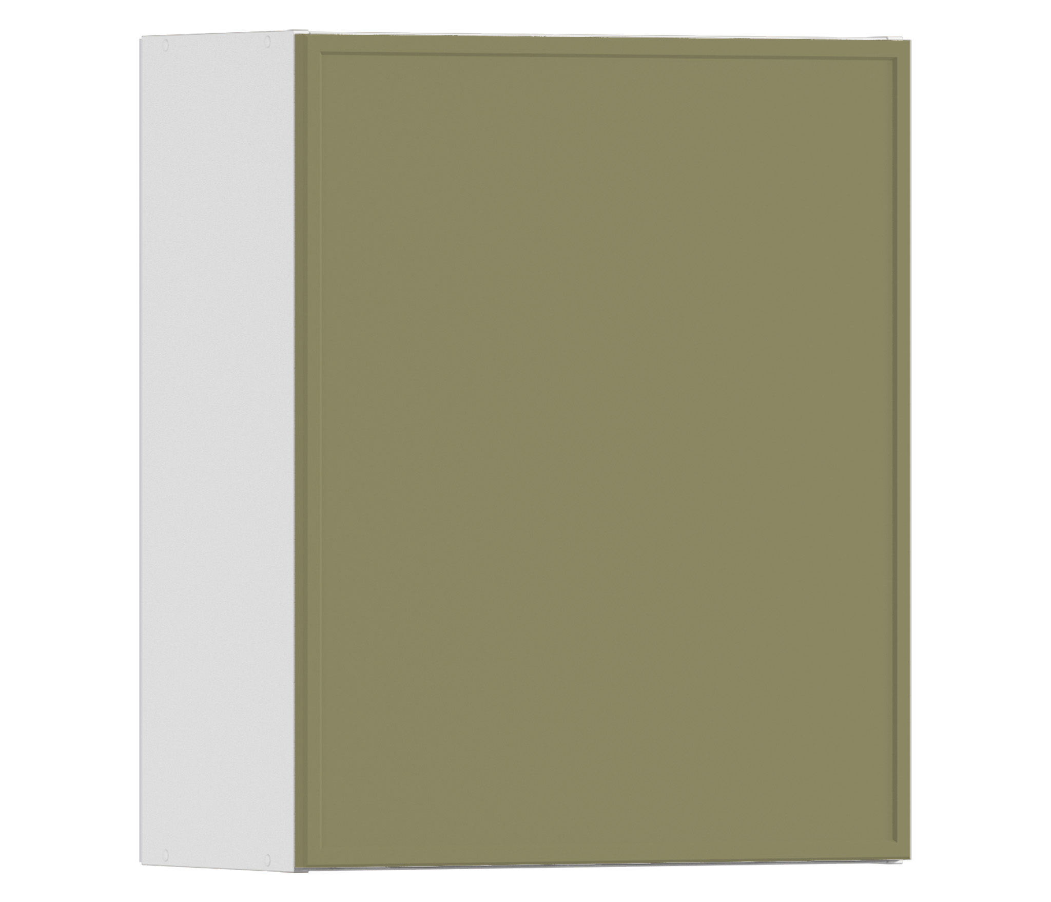 Изображение товара Модуль Столплит Регина квадро 60x72x30 см ЛДСП цвет белый/МДФ квадро хаки