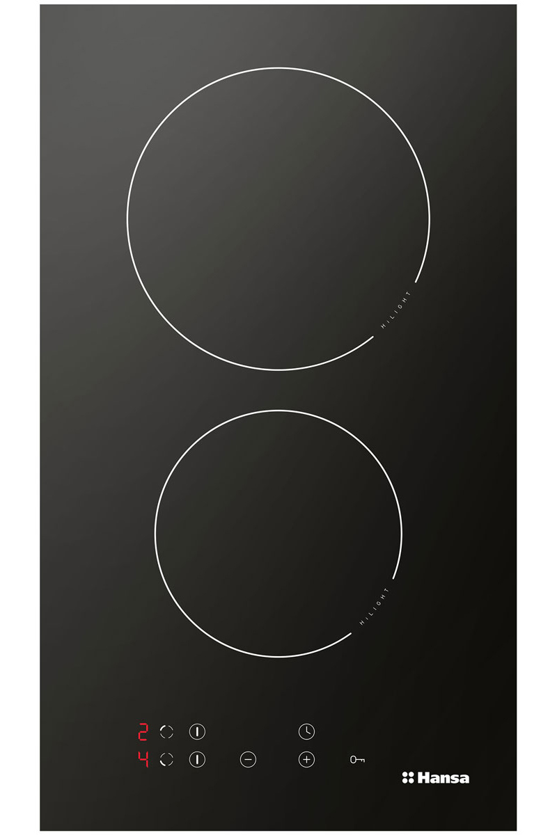 Изображение товара Электрическая варочная панель Hansa Bhc 36106 30 см 2 конфорки цвет черный