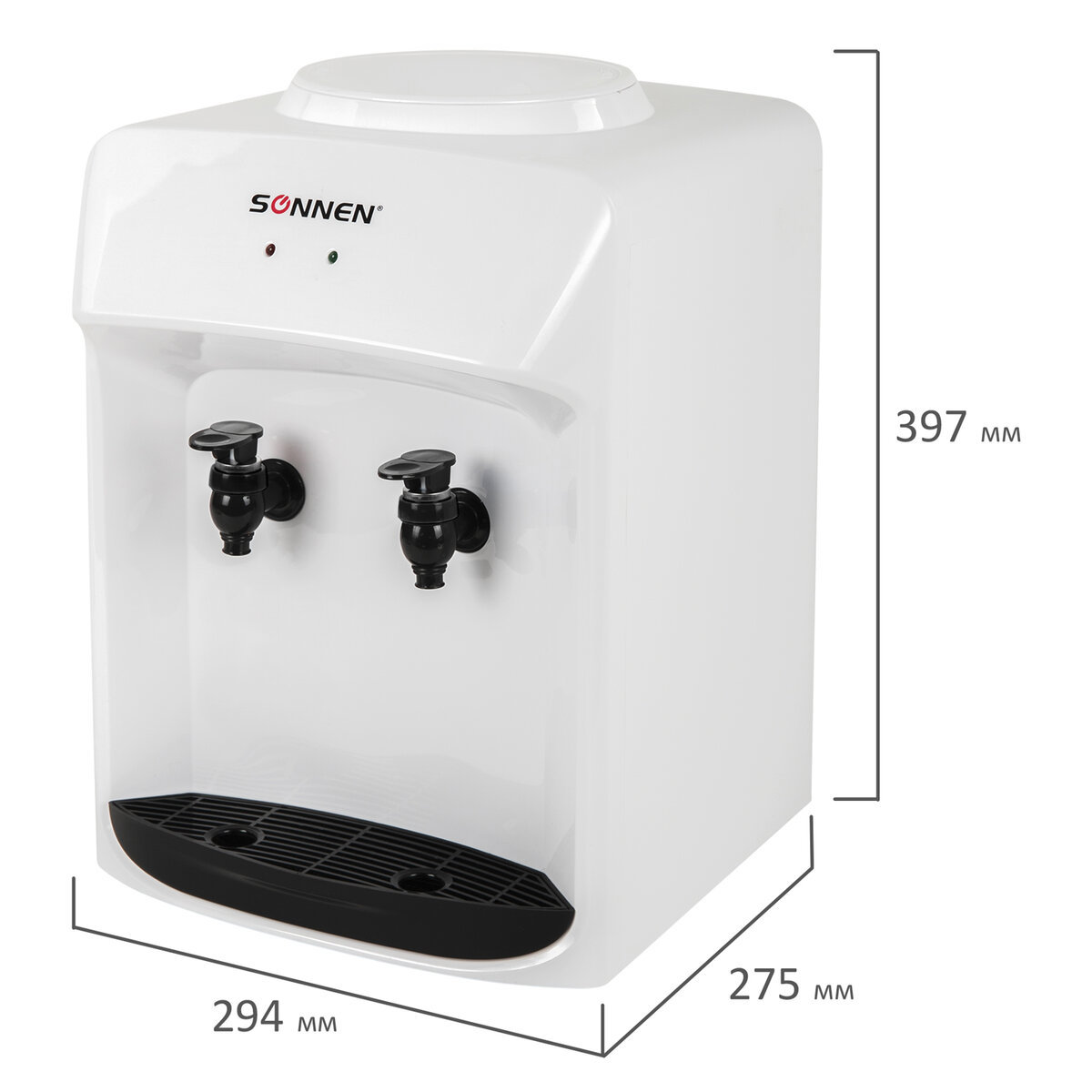 Изображение товара Кулер водораздатчик настольный Sonnen TS-01WT без нагрева и охлаждения