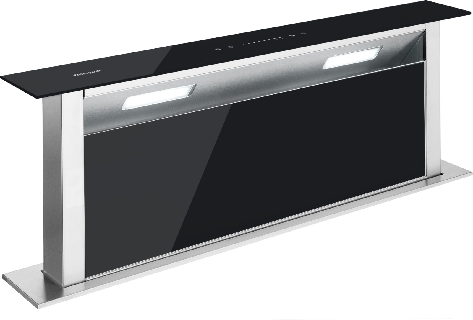 Изображение товара Встраиваемая вытяжка Weissgauff Down Draft Lich 90 BL Sensor 88 см черный