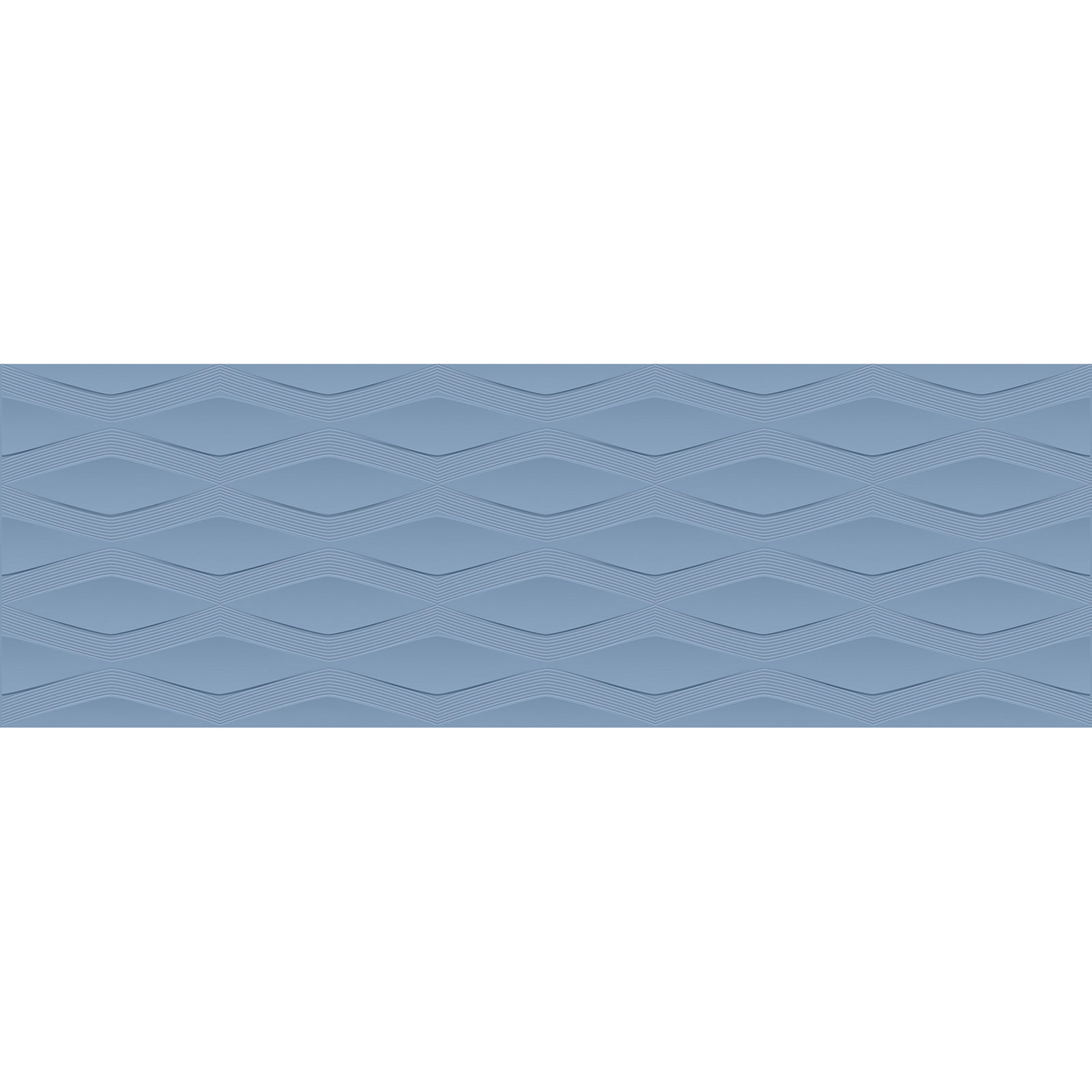 Изображение товара Облицовочная плитка ALMA CERAMICA Jungle 20x60 см рельефная синяя для стен