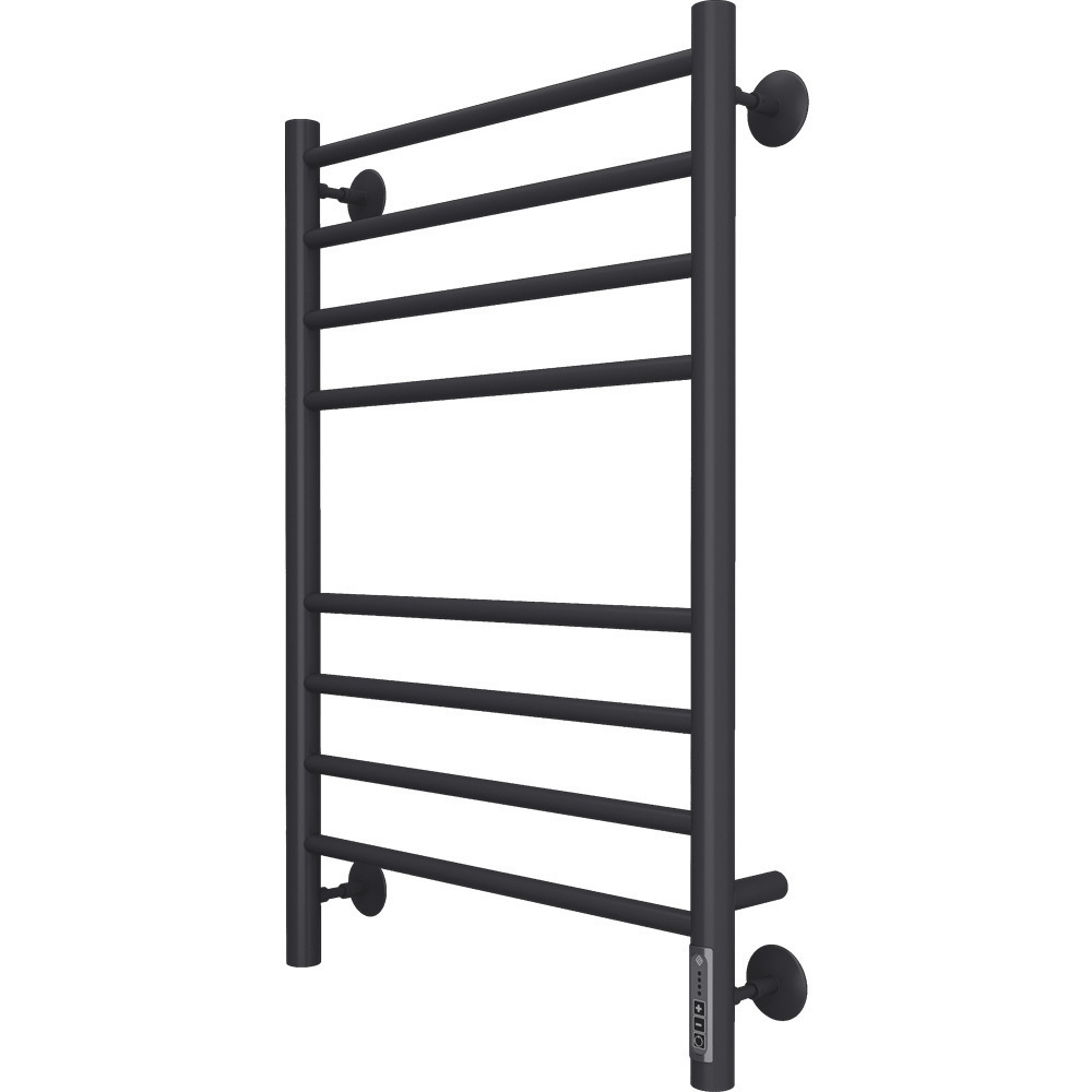 Изображение товара Электрический полотенцесушитель Terminus Аврора П8 черный 800x532 мм 80 Вт с терморегулятором