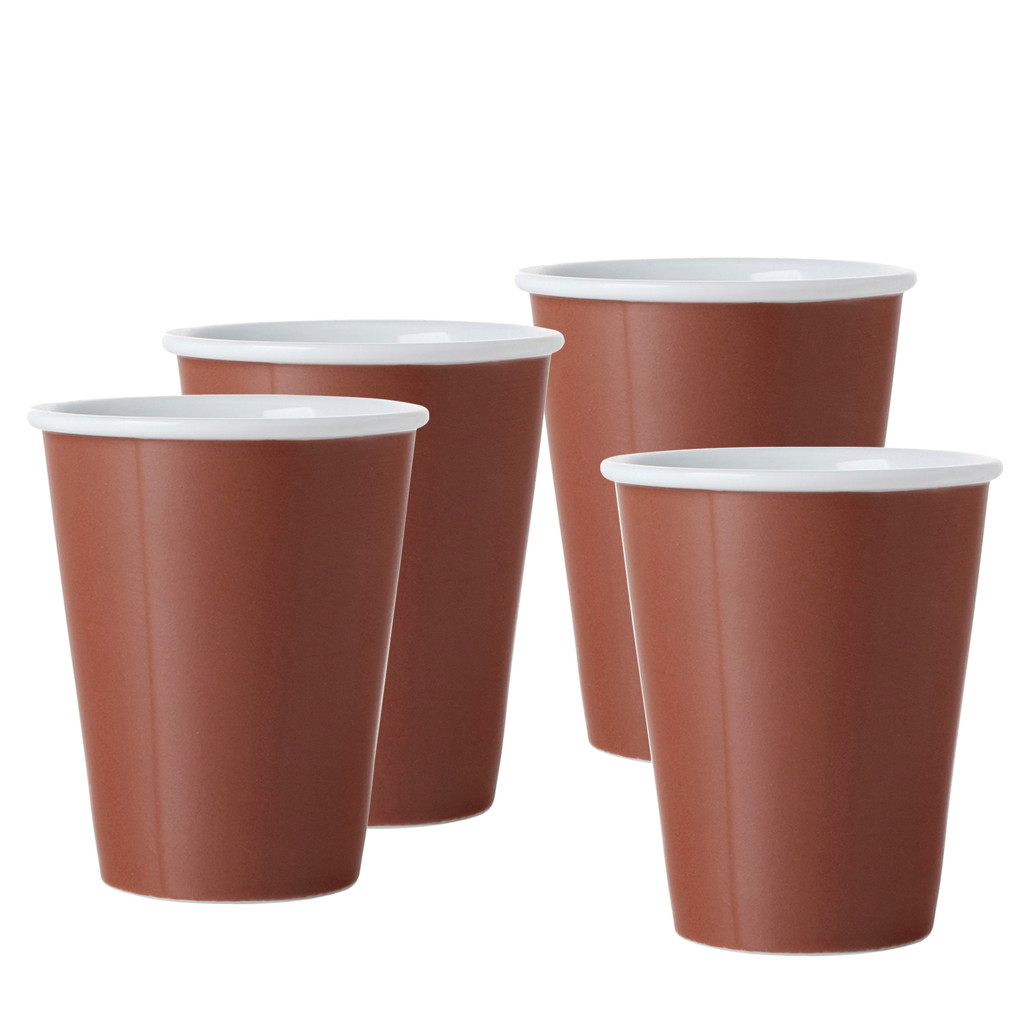 Изображение товара Набор стаканов из фарфора 300 мл VIVA SCANDINAVIA Andy 4 шт терракота