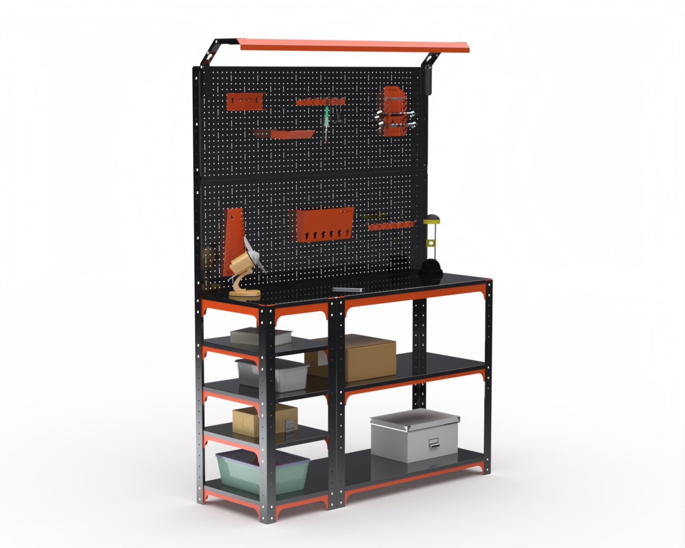 Изображение товара Стол-верстак Metalex Kit 204777 950x1500x400 мм с освещением Россия