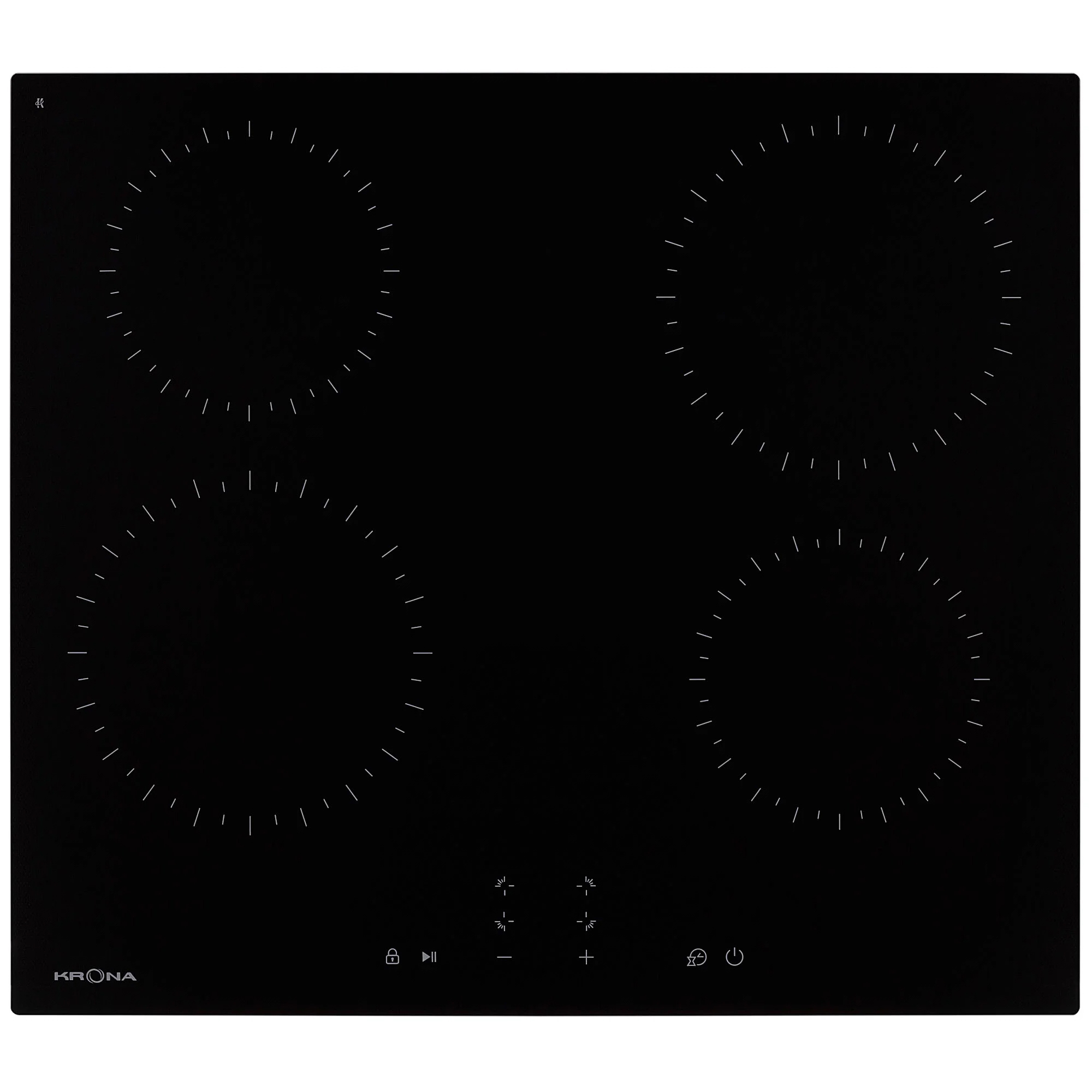 Изображение товара Электрическая варочная панель Krona 591414 ZAUBER 60 BL TK 59 см 4 конфорки цвет черный