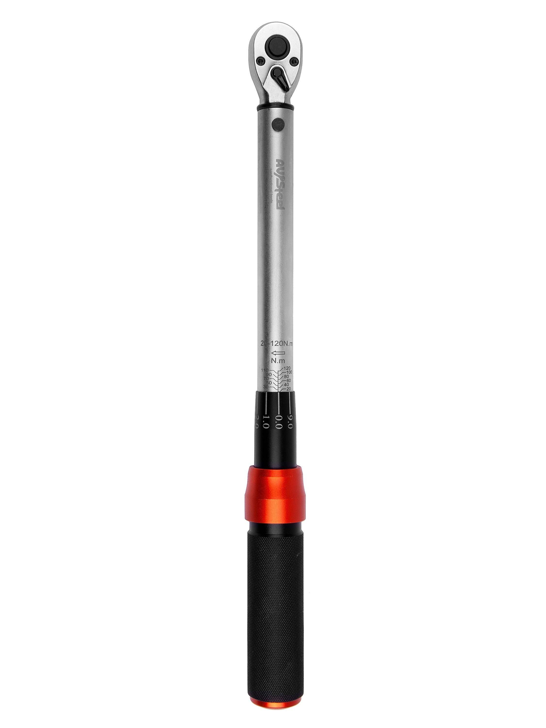 Изображение товара Динамометрический ключ AV Steel AV-517120 3/8 дюйма 20-120 Нм профессиональный