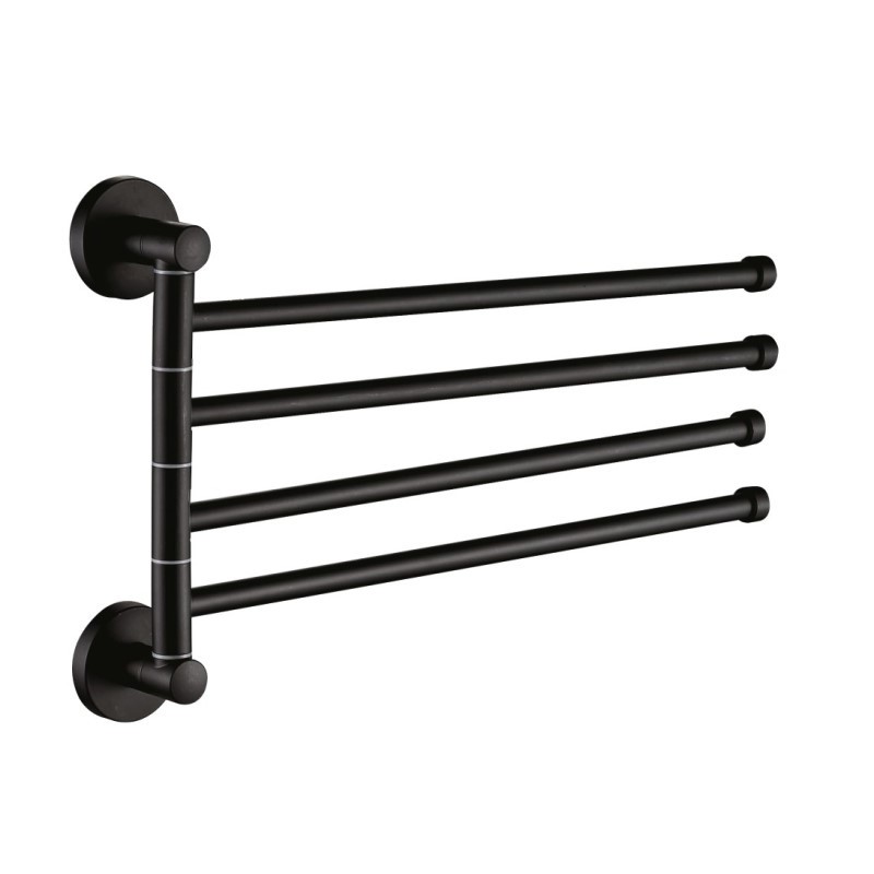 Изображение товара Настенный полотенцедержатель D-LIN D255111 Черный матовый