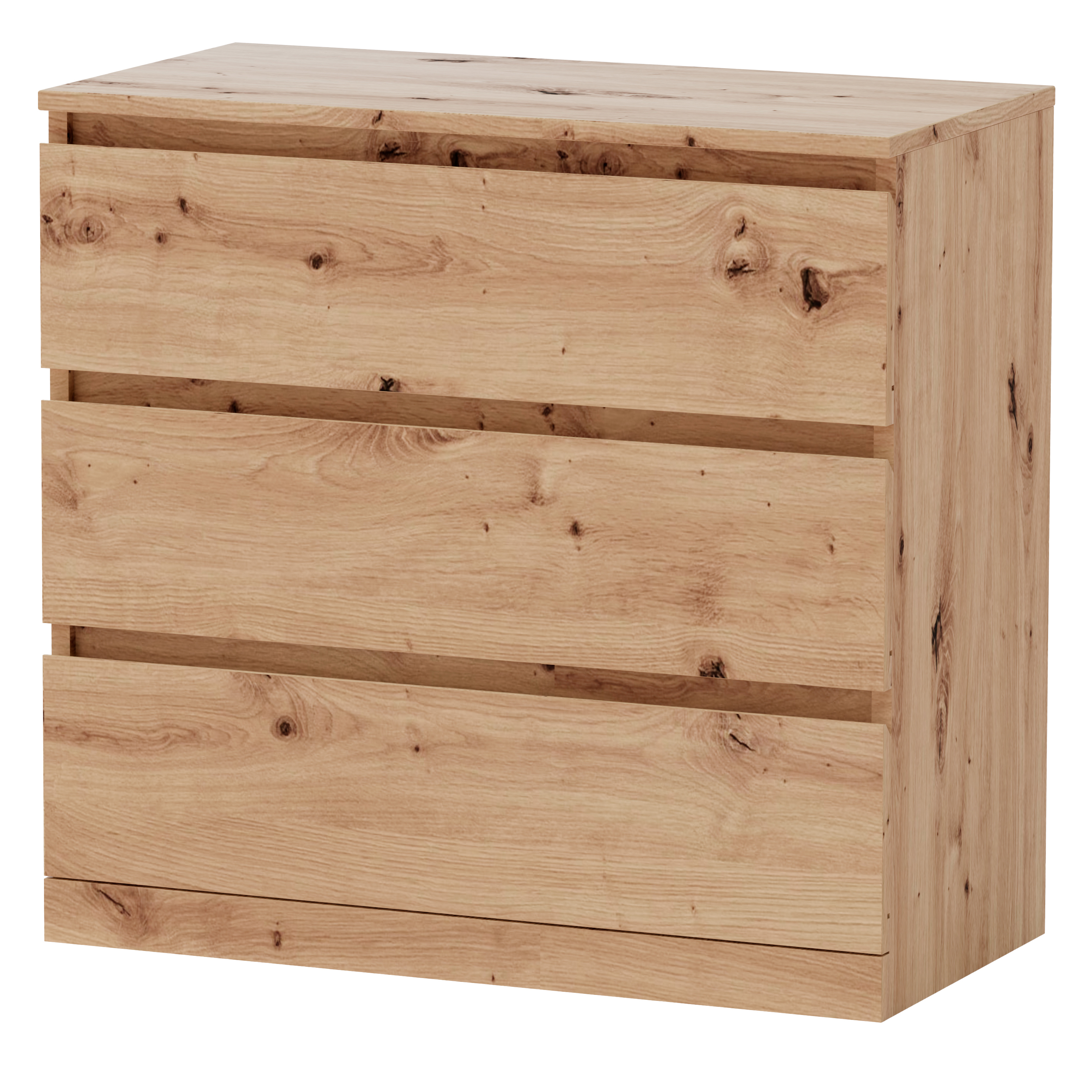 Изображение товара Комод Dipriz Марм, 3 ящика, цвет артизан, 70x35x67 см