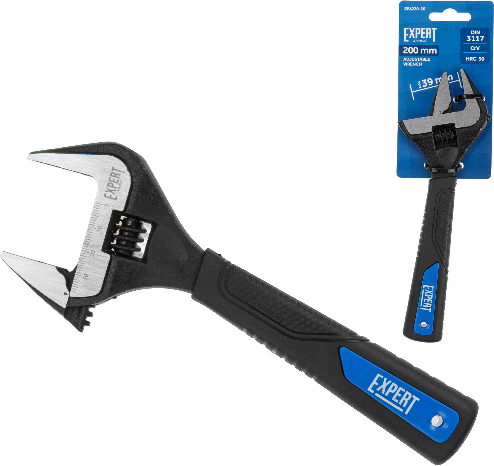 Изображение товара Ключ разводной STARTUL SE4220-20 200 мм захват 39 мм профессиональный