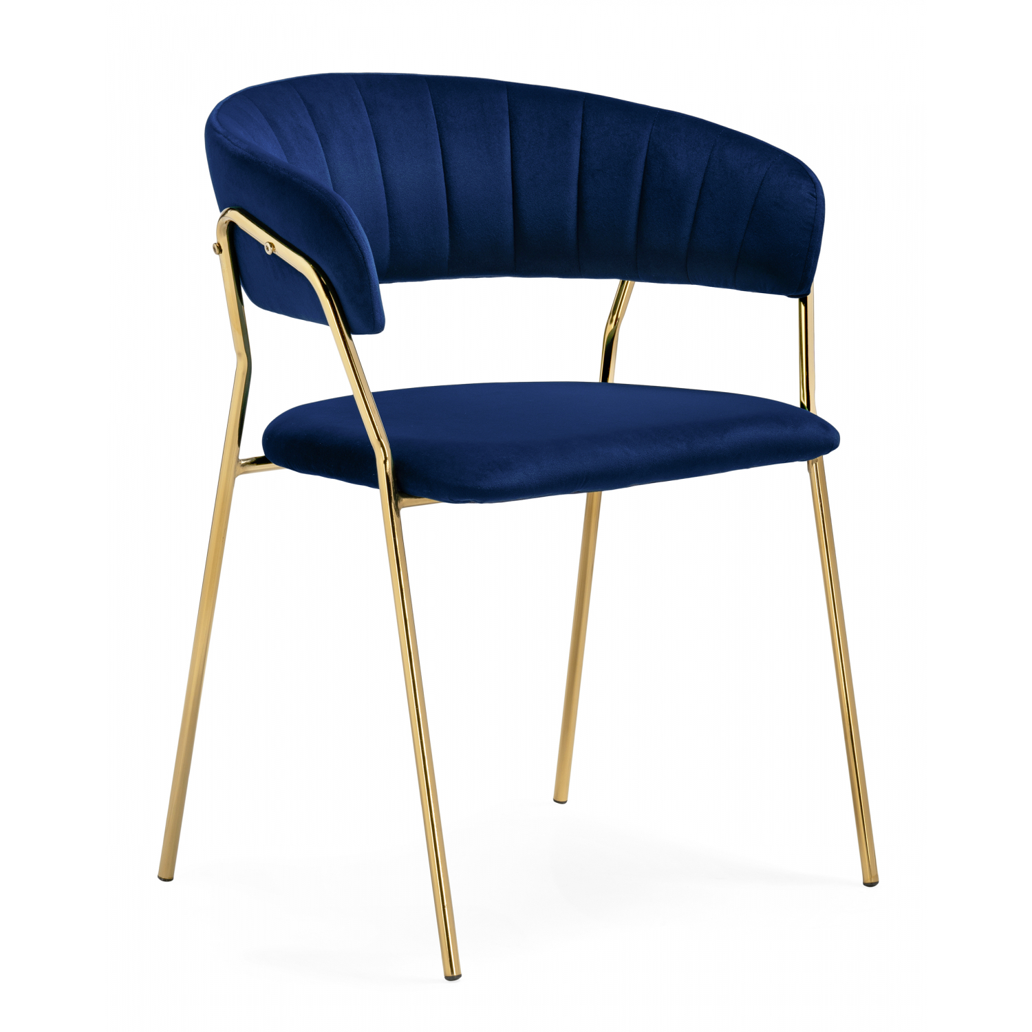 Изображение товара Стул Woodville 15715 с велюровым сиденьем голубой современный