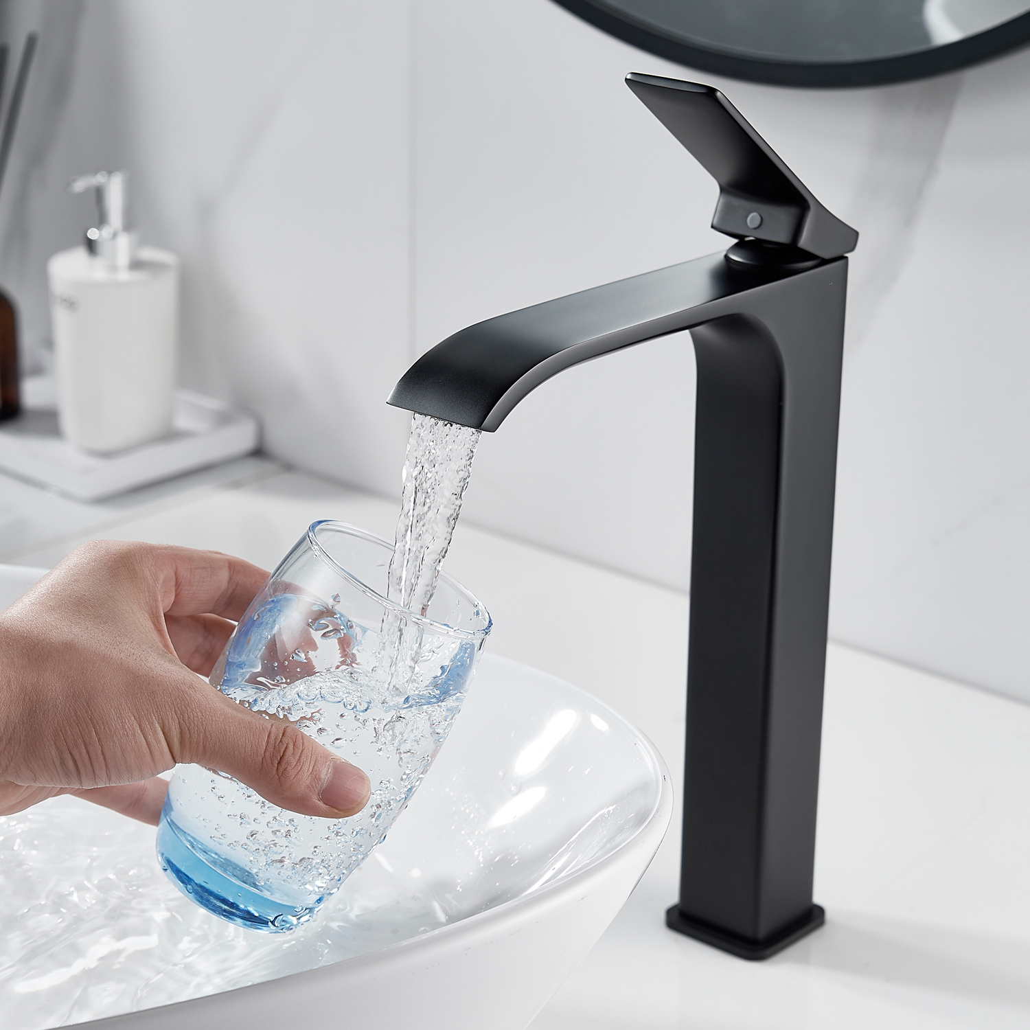 Изображение товара Смеситель для раковины Shevanik S4011H однорычажный черный