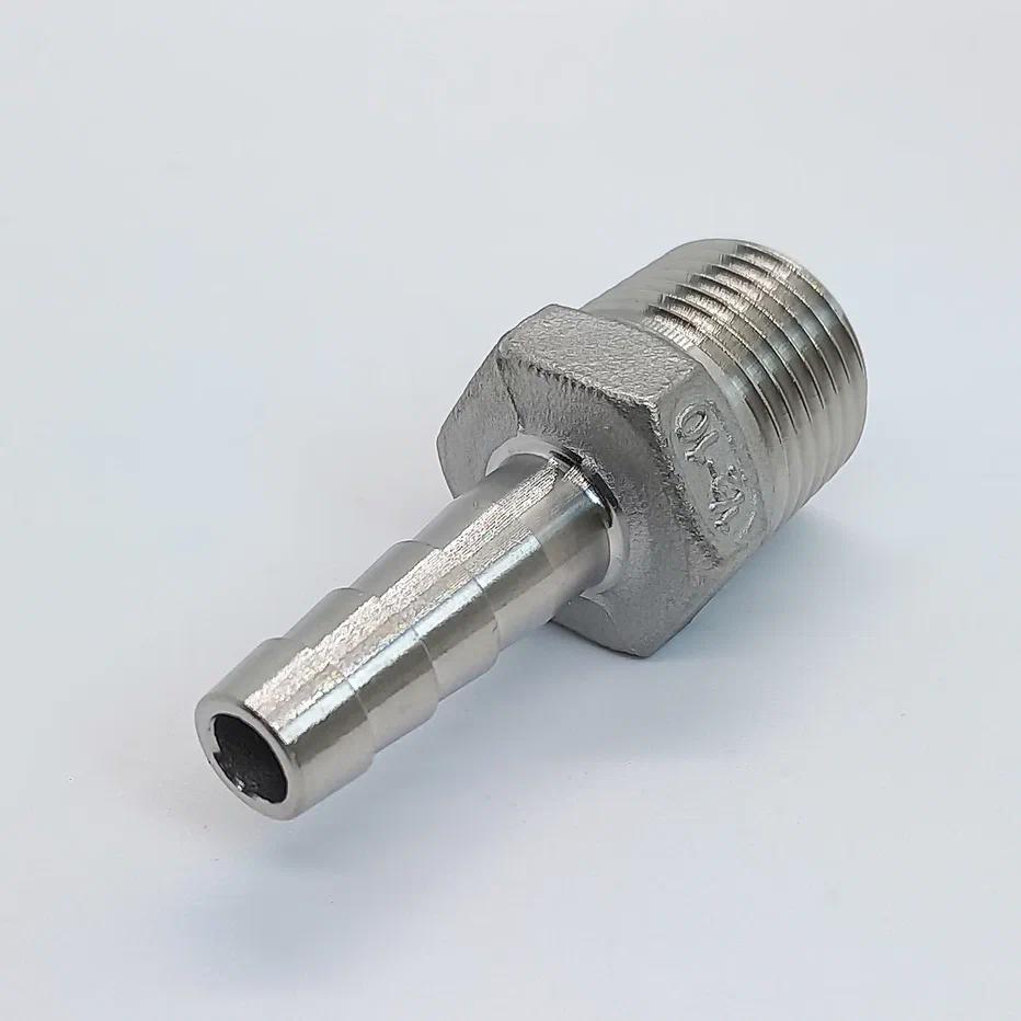 Изображение товара Штуцер для шланга Ifitting 3/8"x17 НР нержавеющая сталь MG-FHN10x11/4