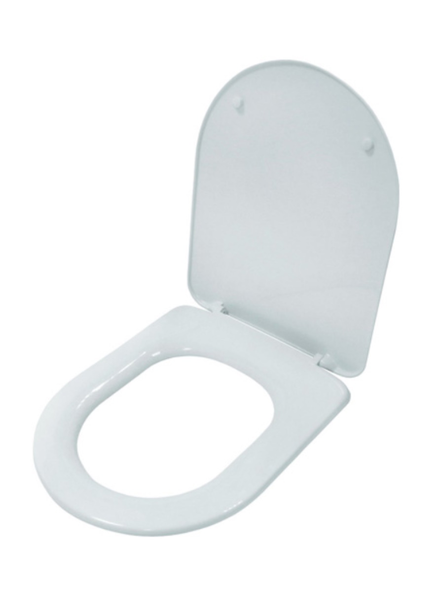 Изображение товара Сиденье для унитаза Инкоэр Ирма белое из полипропилена овальное