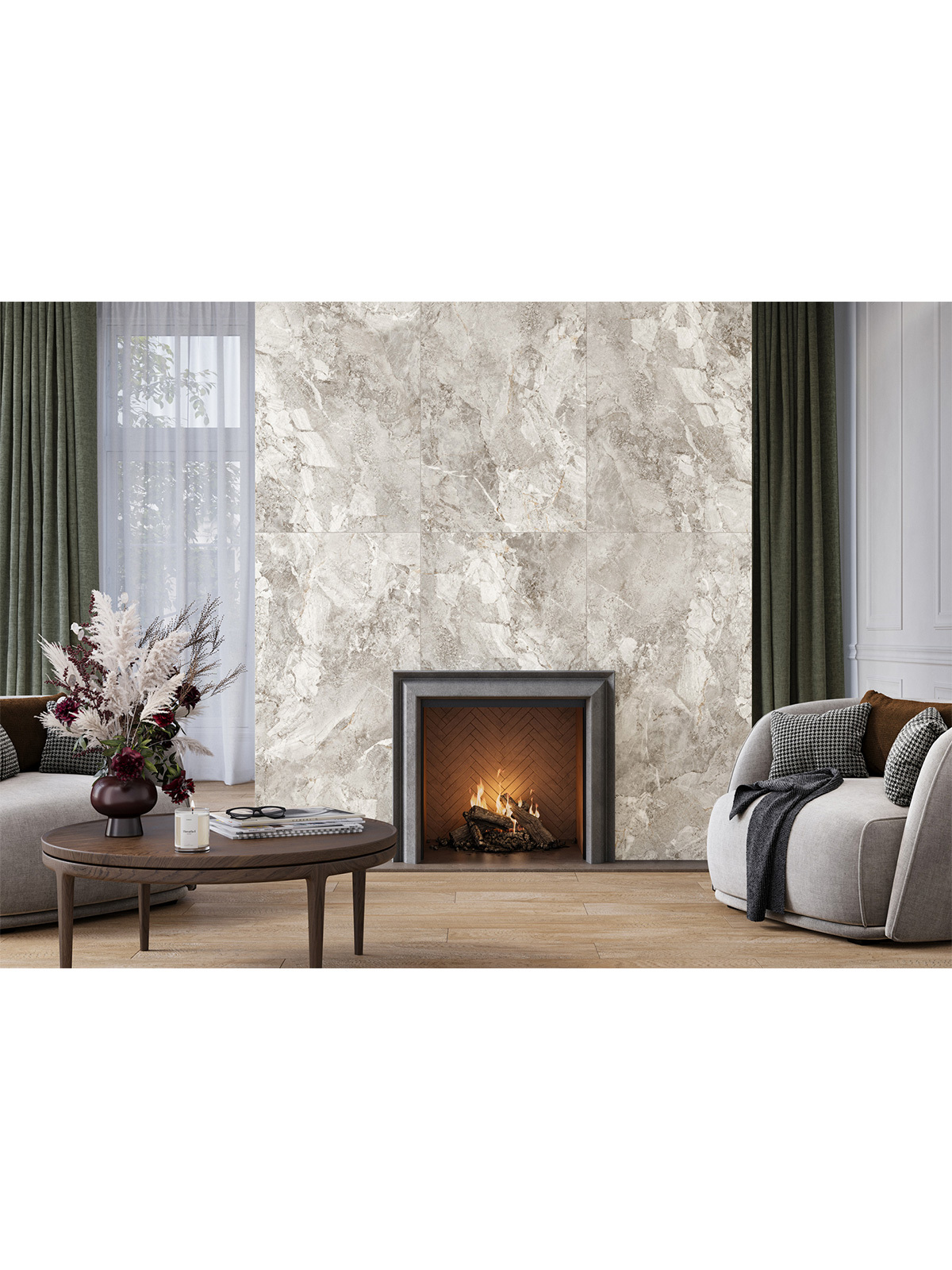 Изображение товара Керамогранит Alma ceramica Rock line GFU60120RKL17R 60x120см цвет бежевый